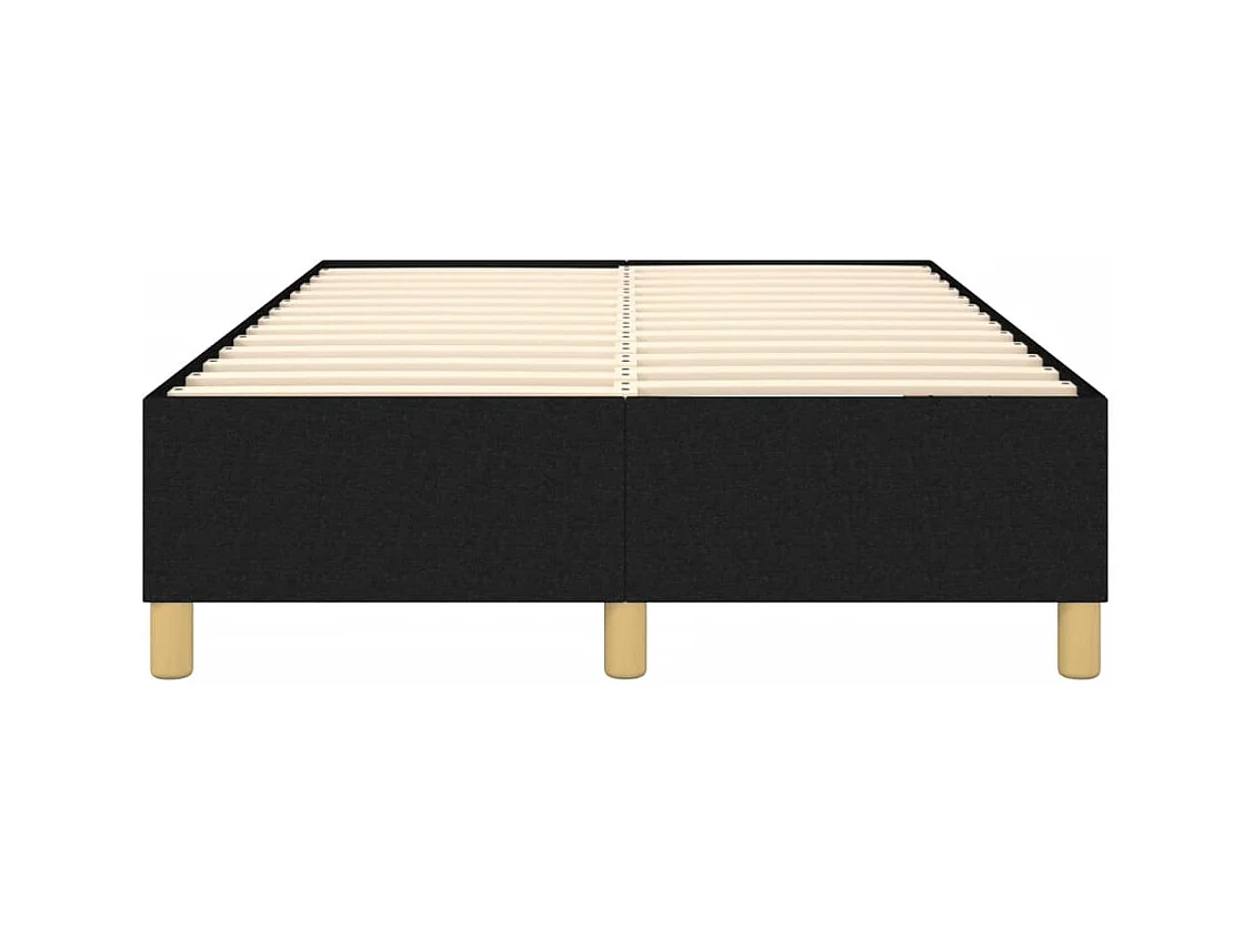 Sommier à lattes sur tissu noire 203 x 120 x 35 cm TDL0207033