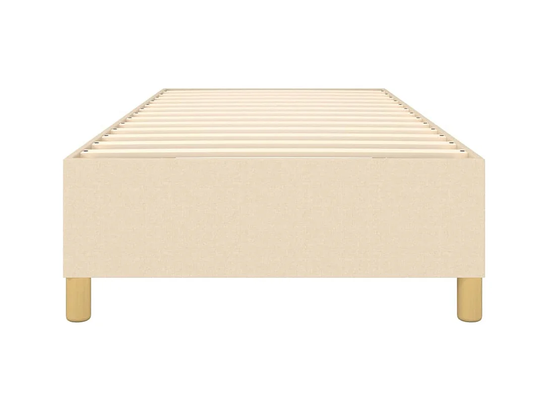 Sommier à lattes sur tissu crème 203 x 100 x 35 cm TDL0207275