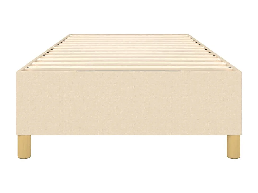 Sommier à lattes sur tissu crème 203 x 100 x 35 cm TDL0207275