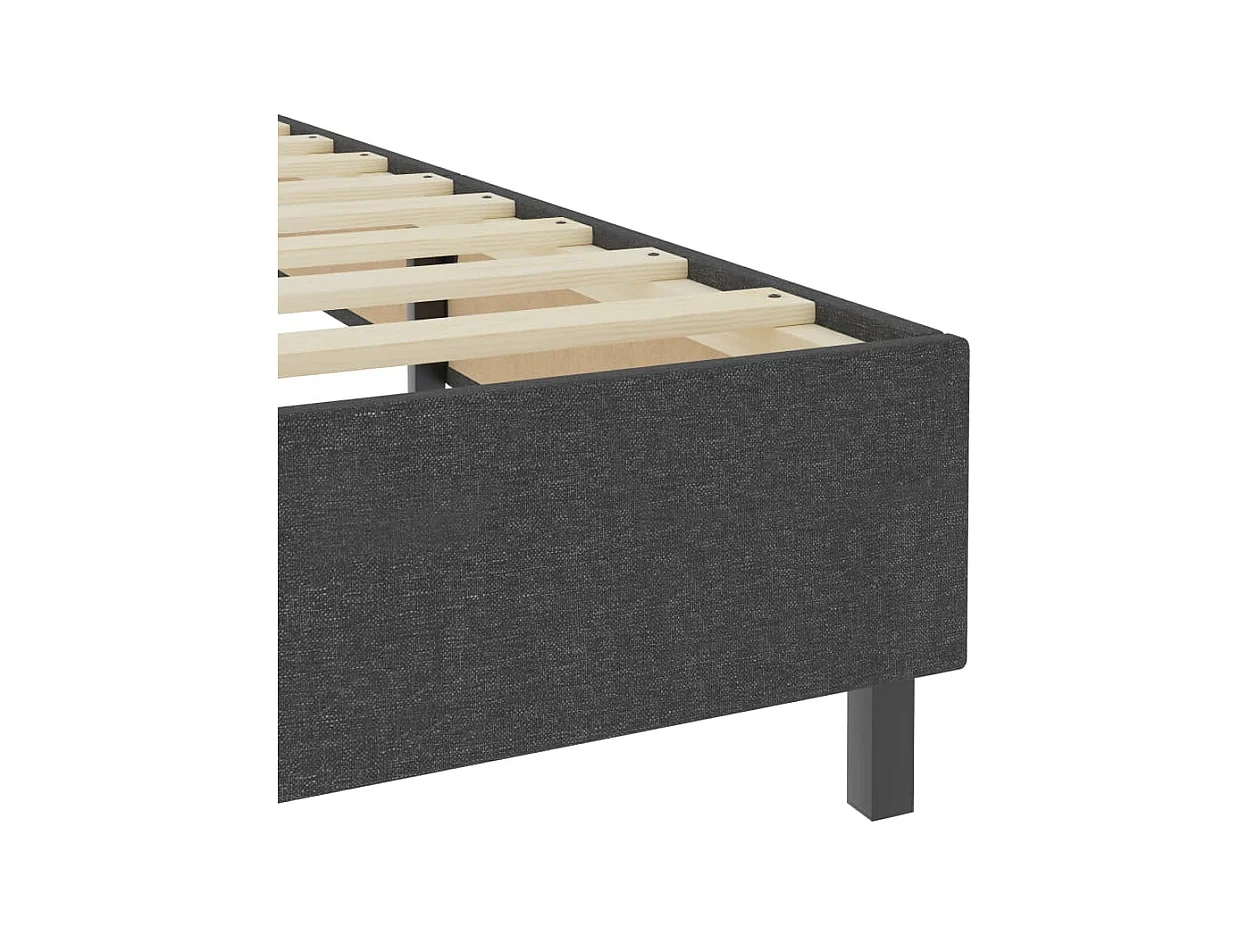 Sommier à lattes sur tissu grise 201 x 100.5 x 35.5 cm TDL0208037