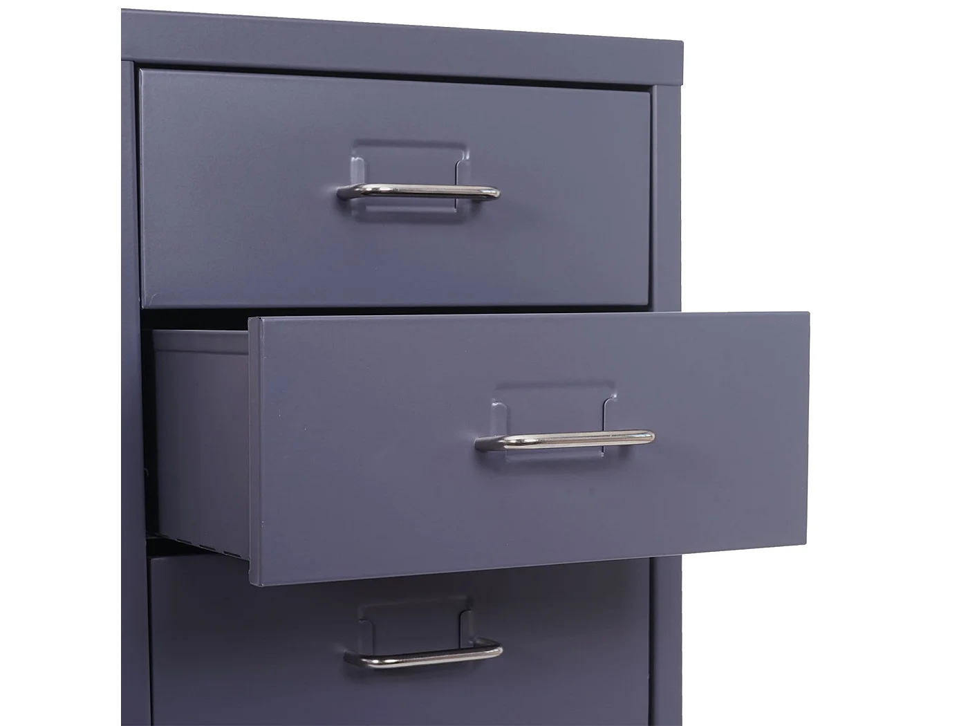 Caisson à tiroirs armoire grise 46 x 8 x 115 cm 04_0008256