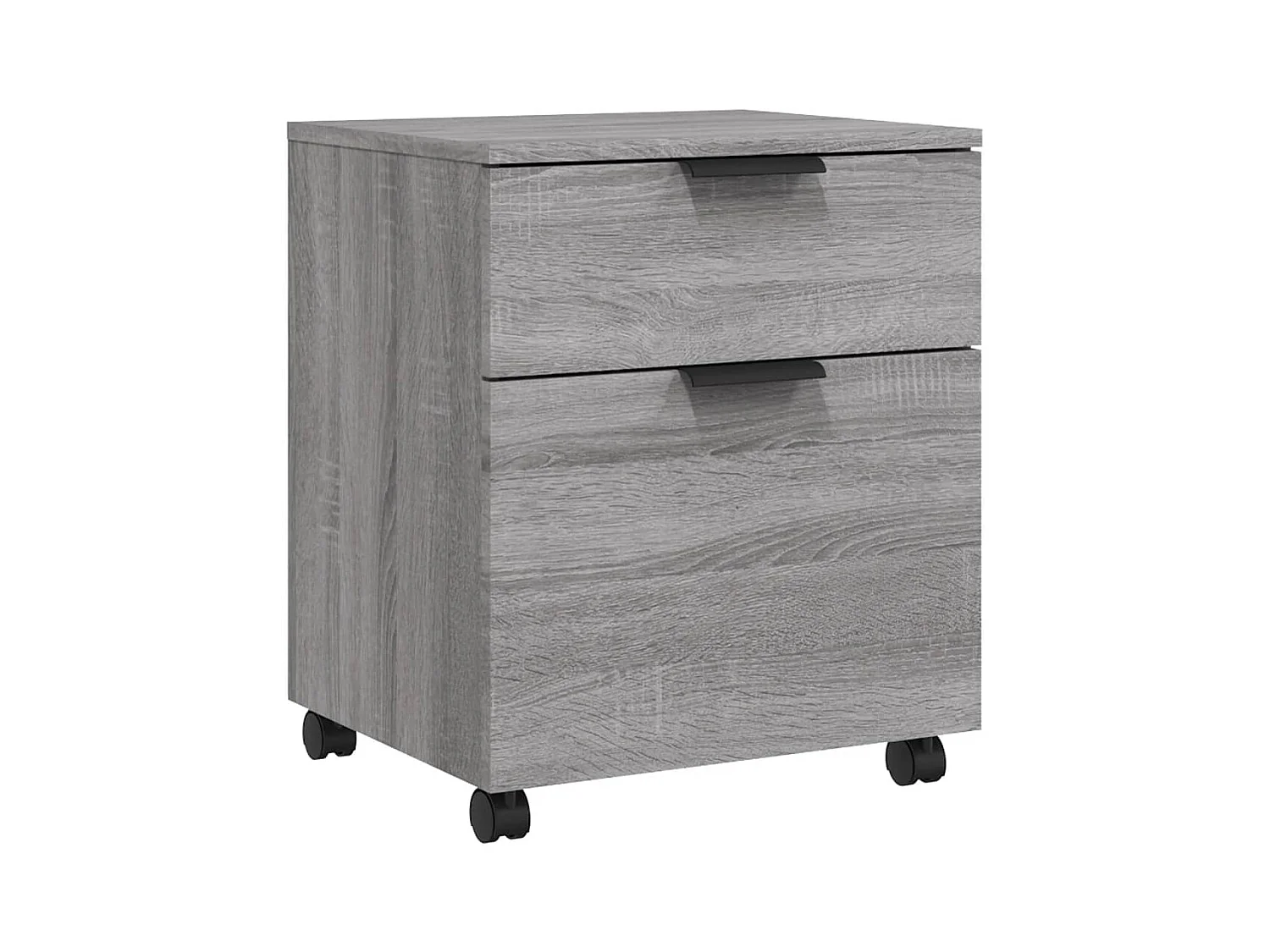 Caissons à tiroirs meuble effet bois grise 45 x 38 x 54 cm DEC024566