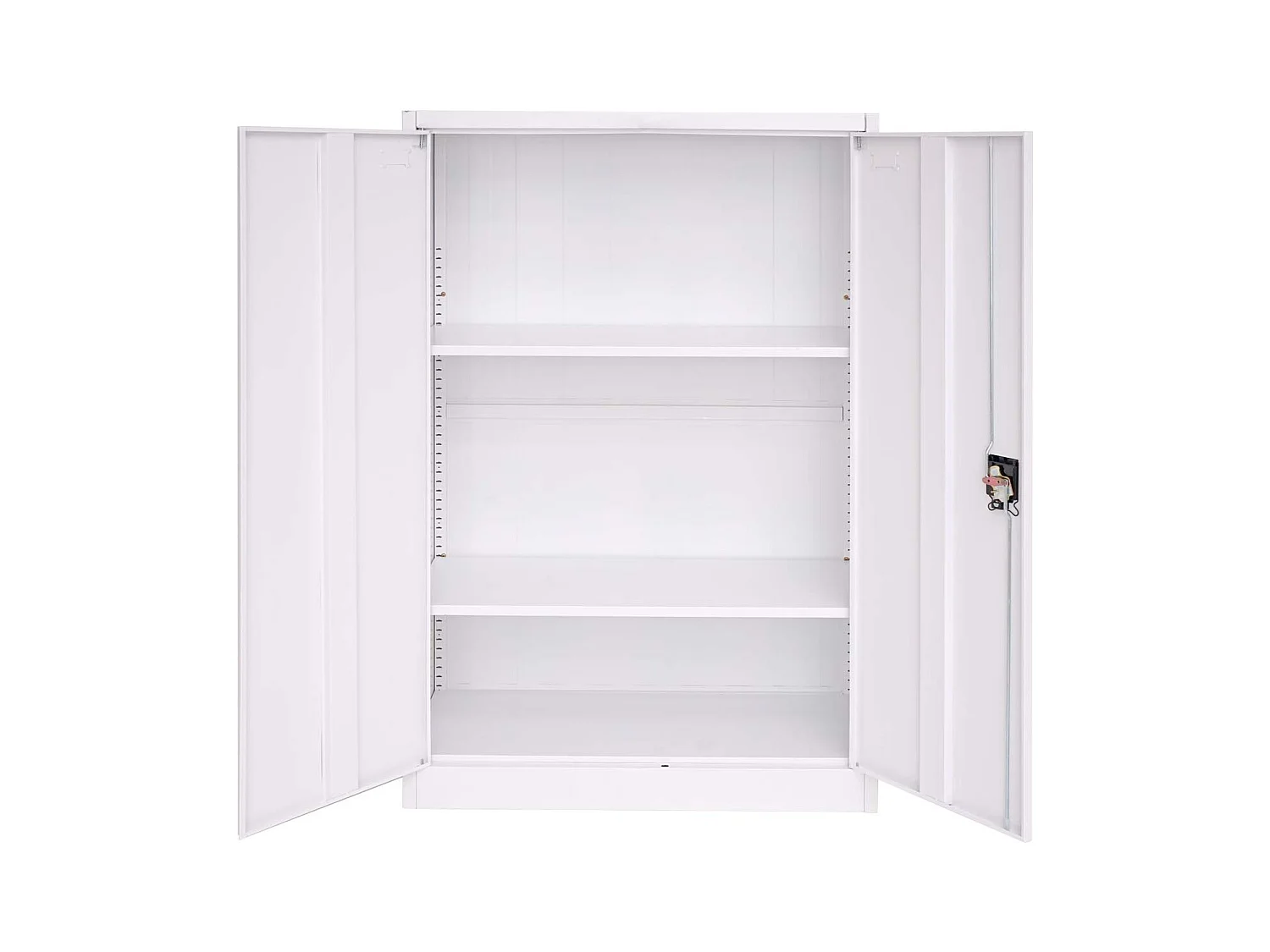 Armoire de bureau étagère métal blanche 90 x 40 x 140 cm 04_0001472