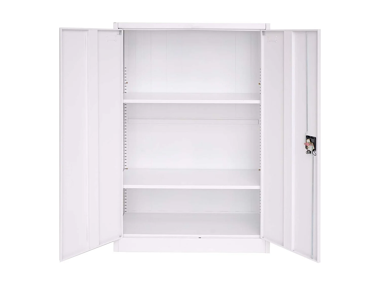 Armoire de bureau étagère métal blanche 90 x 40 x 140 cm 04_0001472