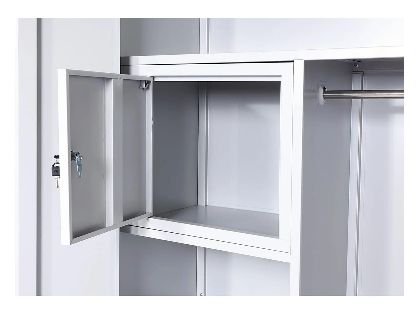 Casier armoire de bureau métal grise 97 x 10 x 192 cm 04_0006414