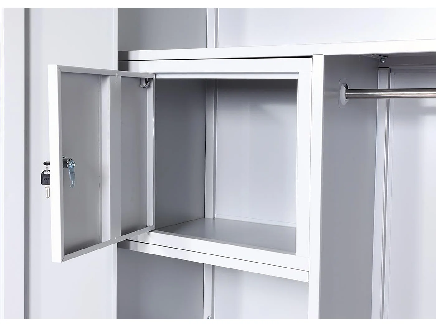 Casier armoire de bureau métal grise 97 x 10 x 192 cm 04_0006414