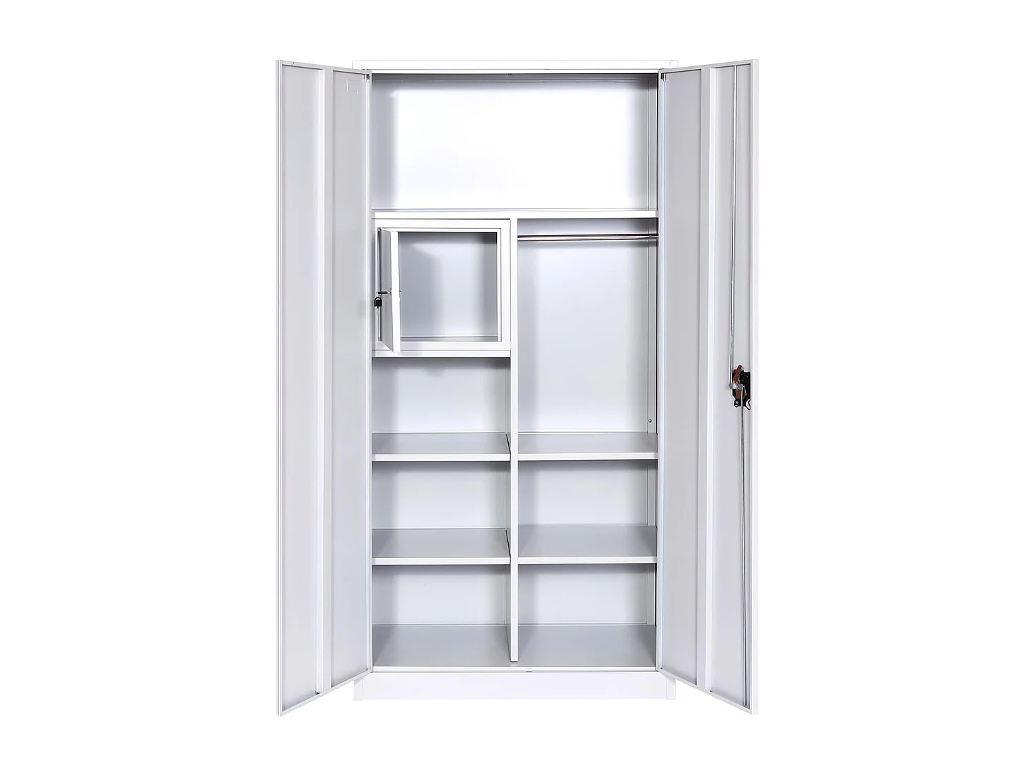 Casier armoire de bureau métal grise 97 x 10 x 192 cm 04_0006414