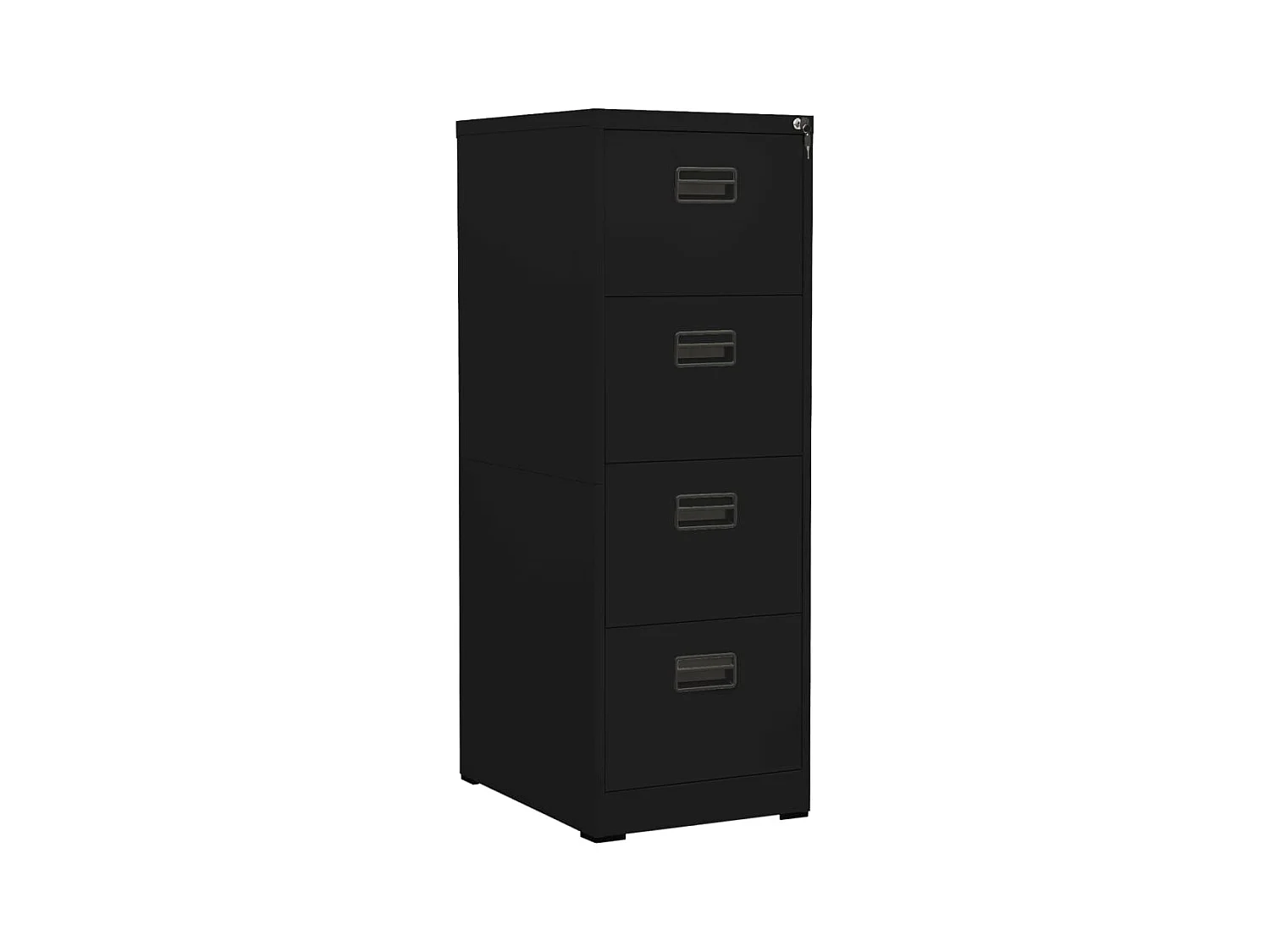 Caissons à tiroirs meuble noire 46 x 62 x 133 cm DEC024586