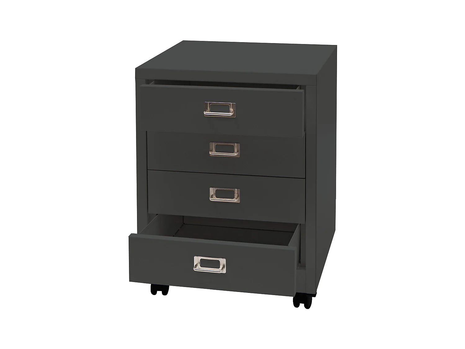 Caisson à tiroirs armoire grise 50 x 23 x 63 cm 04_0008267