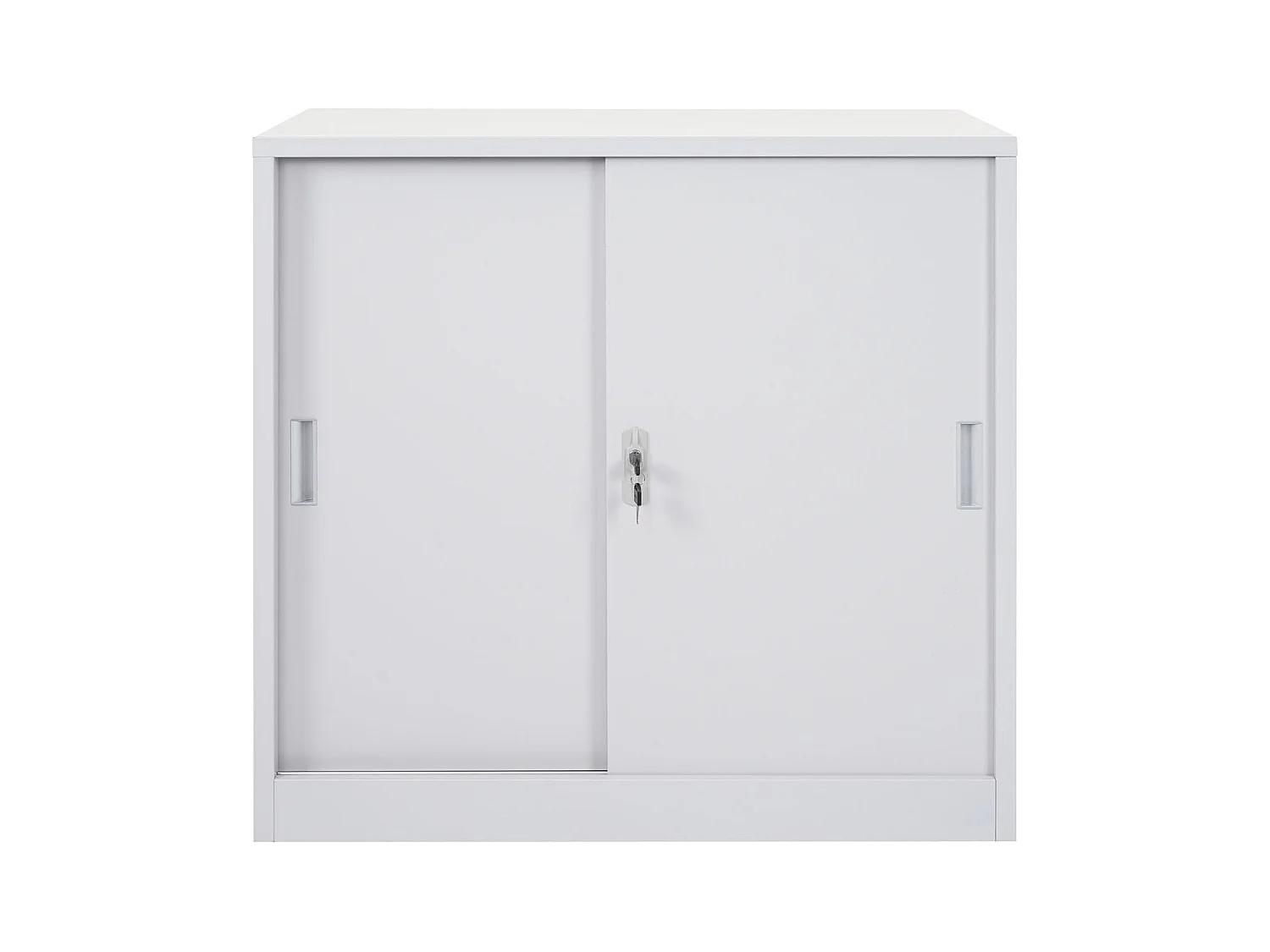 Armoire de rangement bureau grise 90 x 45 x 90 cm 04_0000959