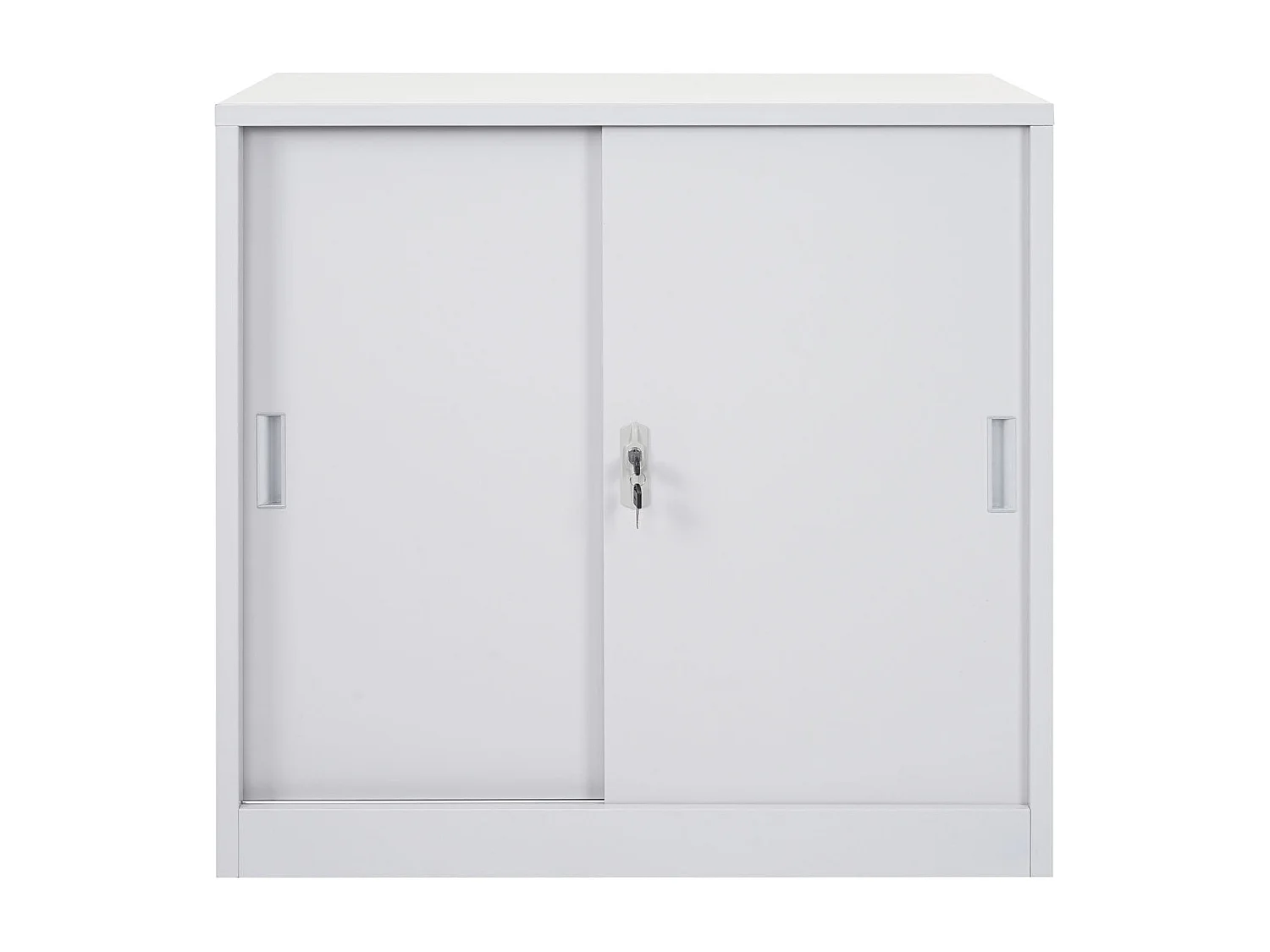 Armoire de rangement bureau grise 90 x 45 x 90 cm 04_0000959