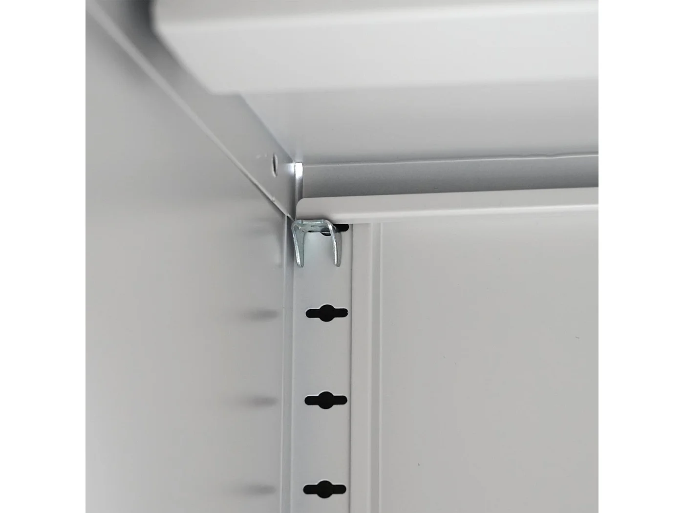 Armoire de rangement bureau grise 90 x 45 x 90 cm 04_0000959