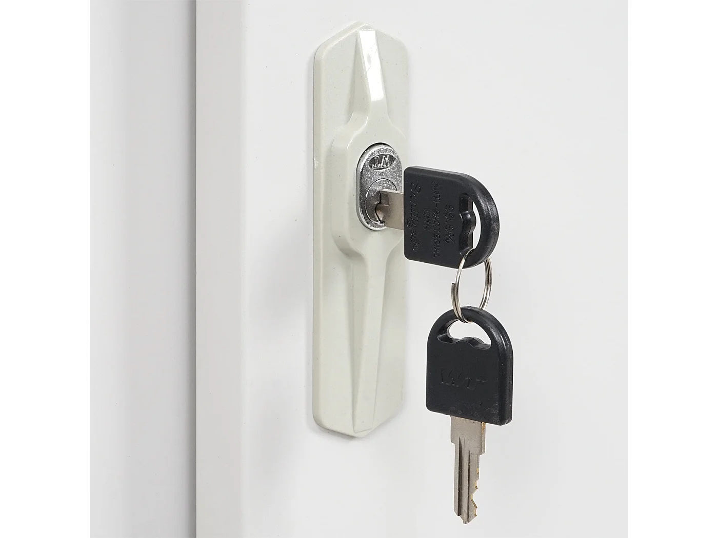 Armoire de rangement bureau grise 90 x 45 x 90 cm 04_0000959