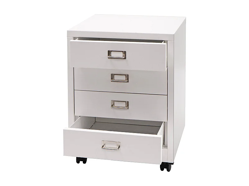 Caisson à tiroirs meuble blanche 50 x 23 x 63 cm 04_0008266