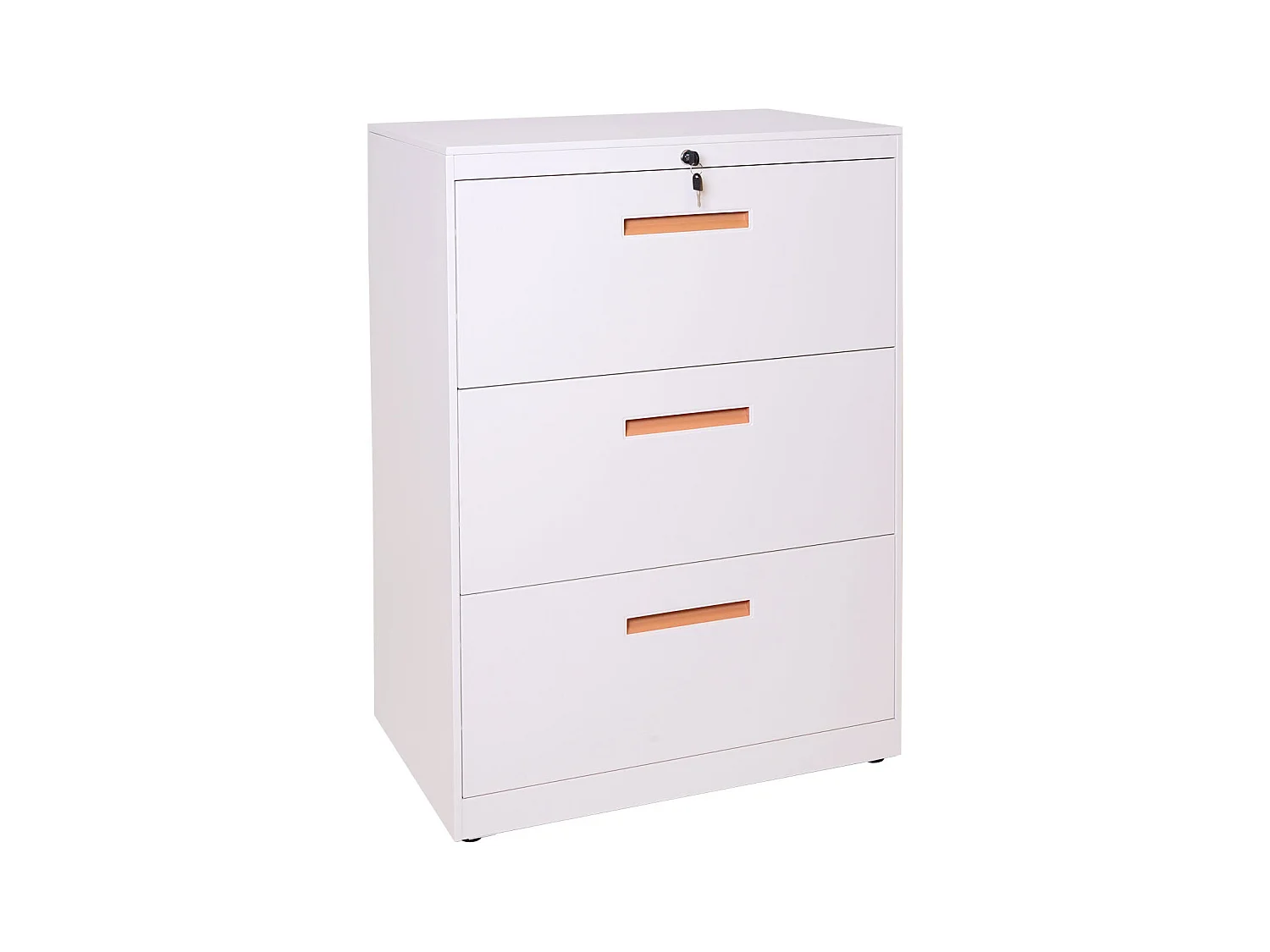 Armoire de bureau rangement blanche 76 x 46 x 103 cm 04_0001030