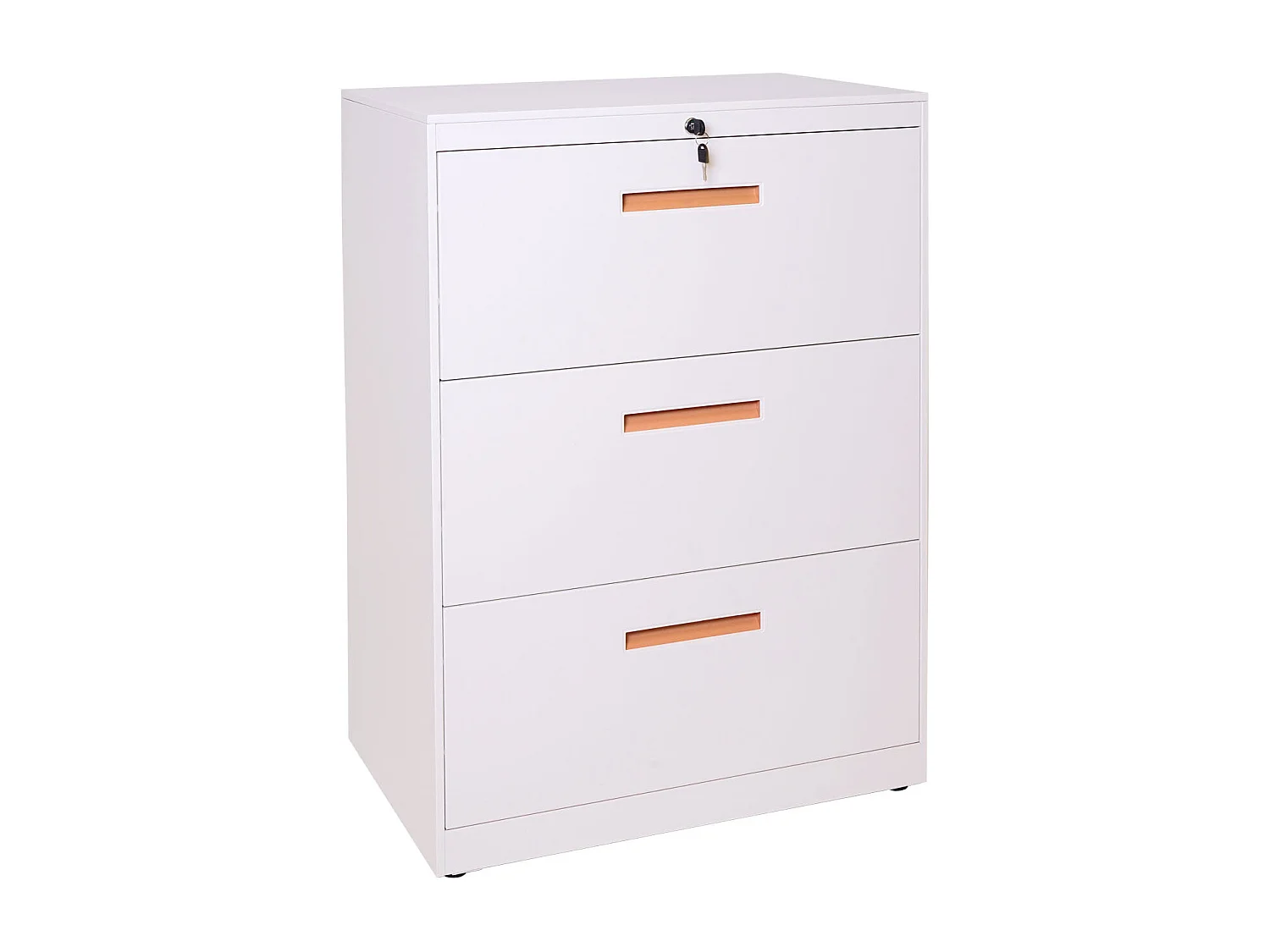Armoire de bureau rangement blanche 76 x 46 x 103 cm 04_0001030