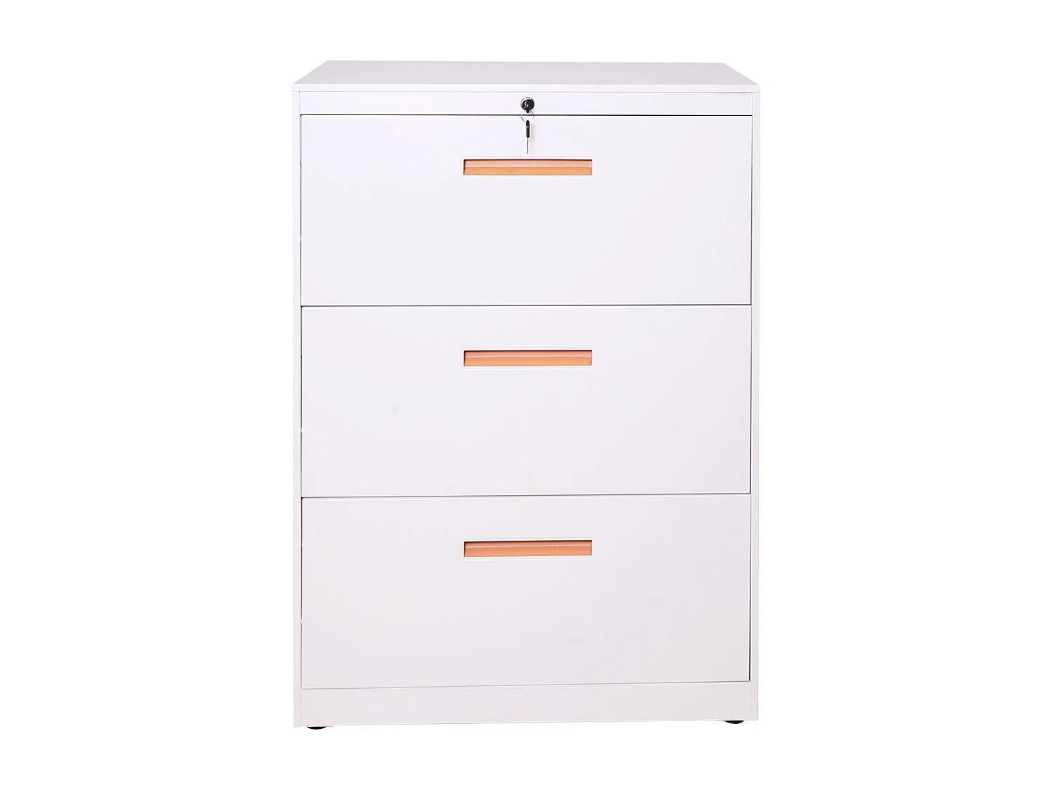 Armoire de bureau rangement blanche 76 x 46 x 103 cm 04_0001030