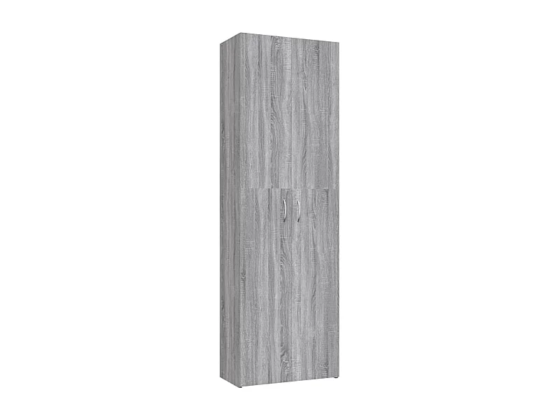 Meuble de bureau armoire bois marron 60 x 32 x 190 cm DEC024468