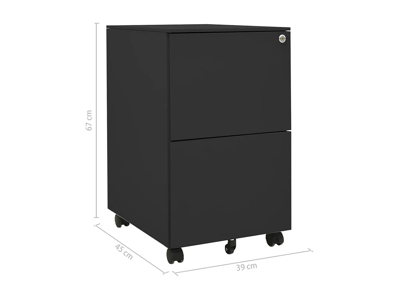 Caissons à tiroirs meuble 39 x 45 x 67 cm DEC024559