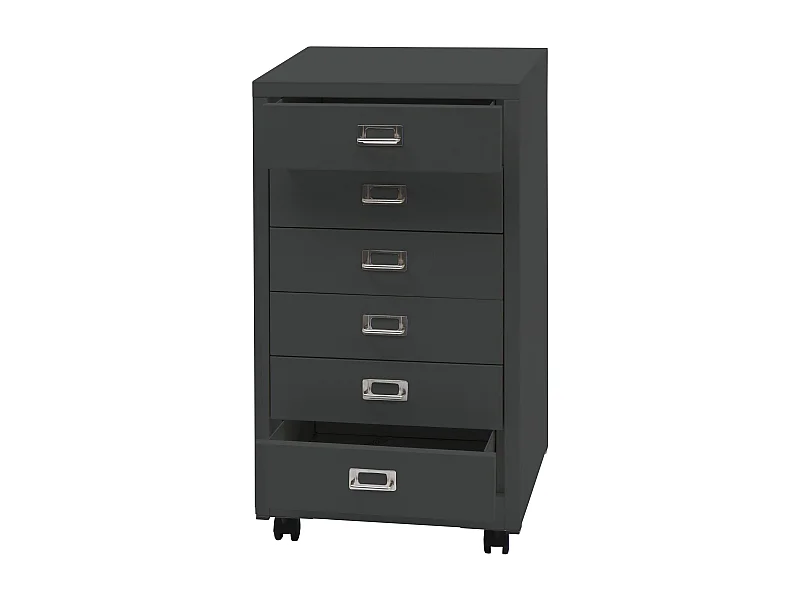 Caisson à tiroirs meuble grise 51 x 26 x 79 cm 04_0008273