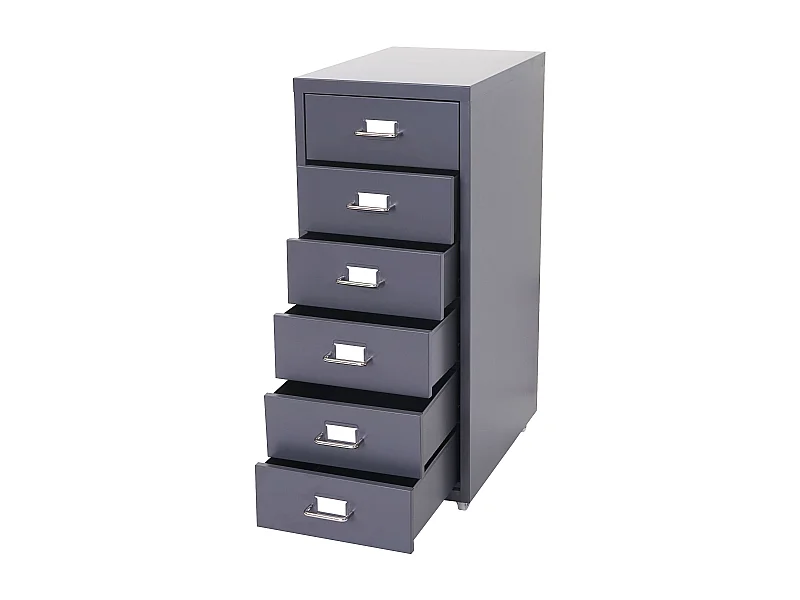 Caisson à tiroirs en grise 28 x 41 x 69 cm 04_0004354