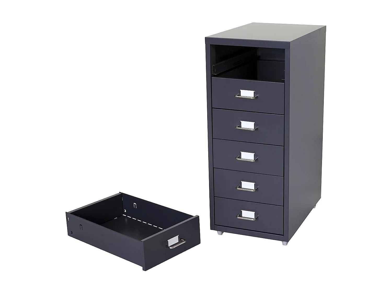 Caisson à tiroirs en grise 28 x 41 x 69 cm 04_0004354