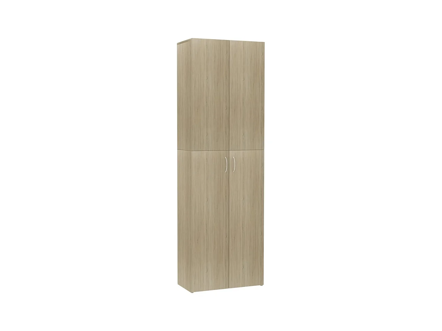 Meuble de bureau armoire bois beige 60 x 32 x 190 cm DEC024464
