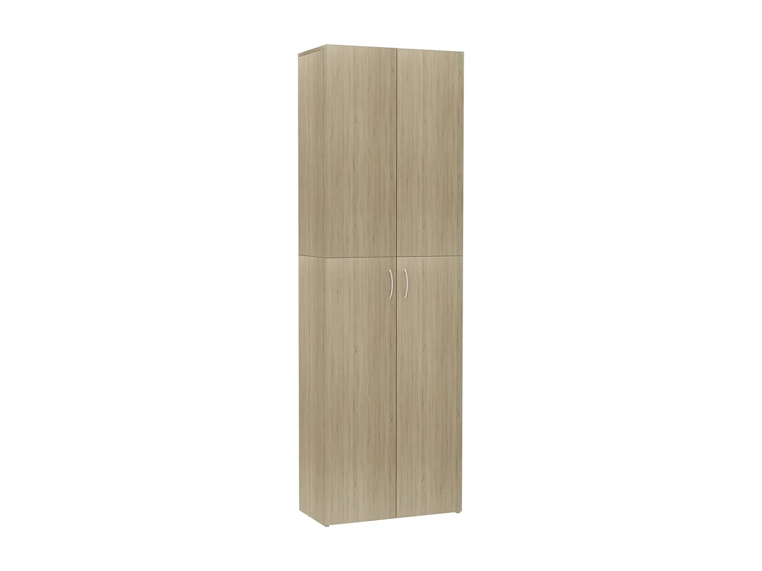 Meuble de bureau armoire bois beige 60 x 32 x 190 cm DEC024464