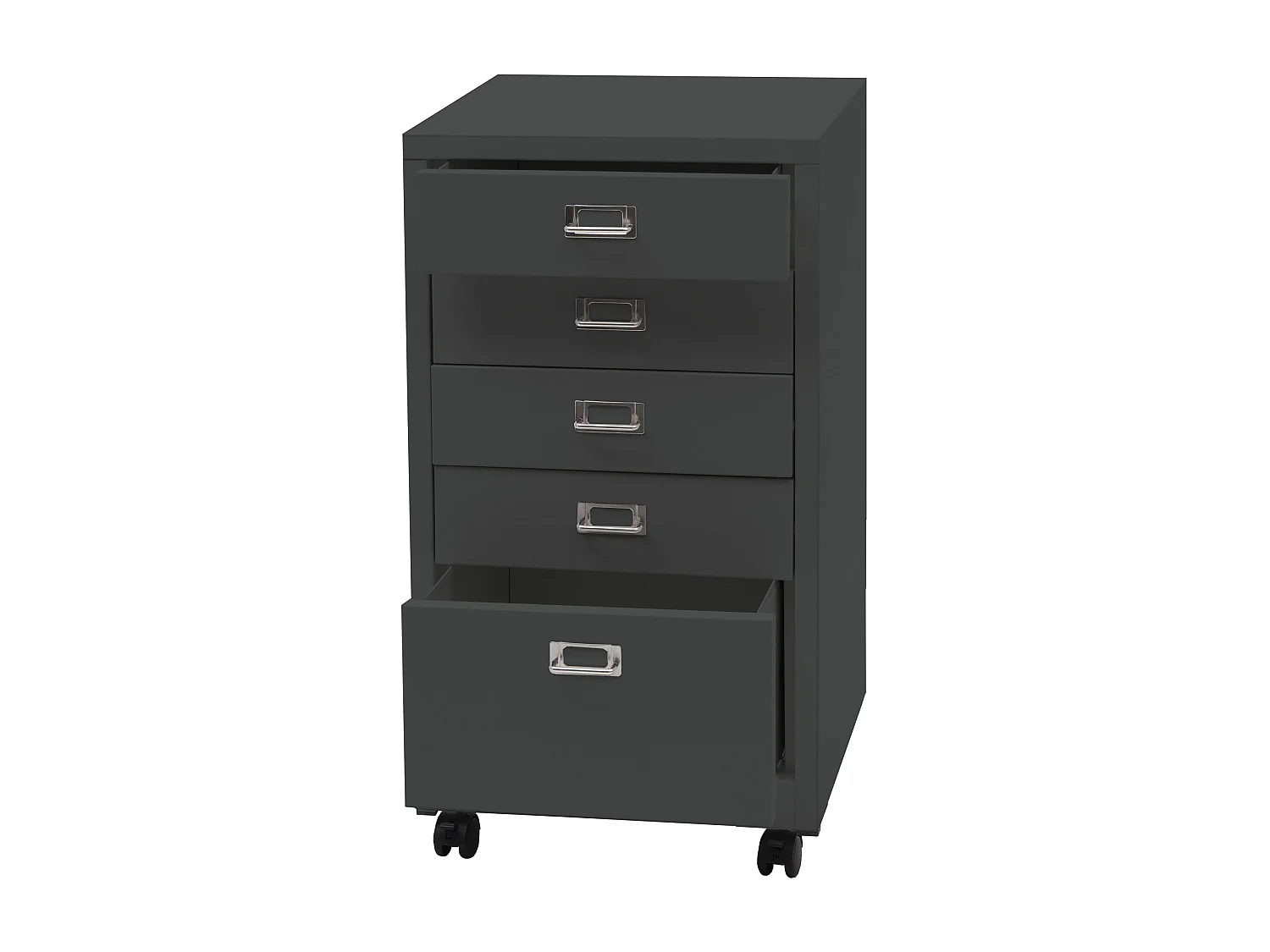 Caisson à tiroirs meuble métal grise 51 x 25 x 81 cm 04_0008270