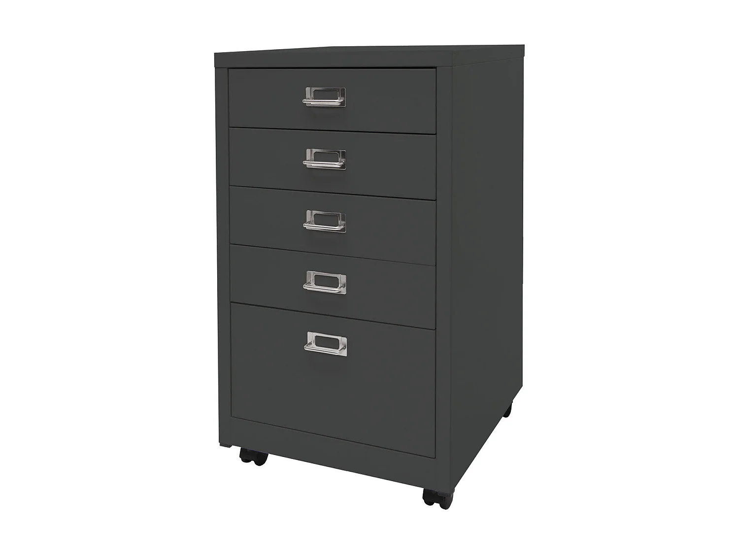 Caisson à tiroirs meuble métal grise 51 x 25 x 81 cm 04_0008270