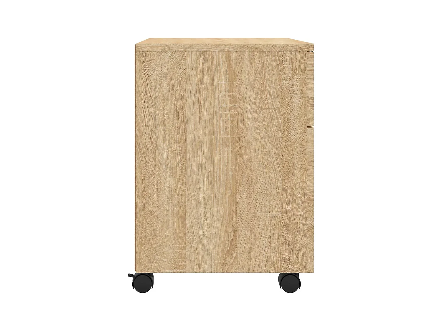 Caissons à tiroirs meuble effet bois beige 45 x 38 x 54 cm DEC024563