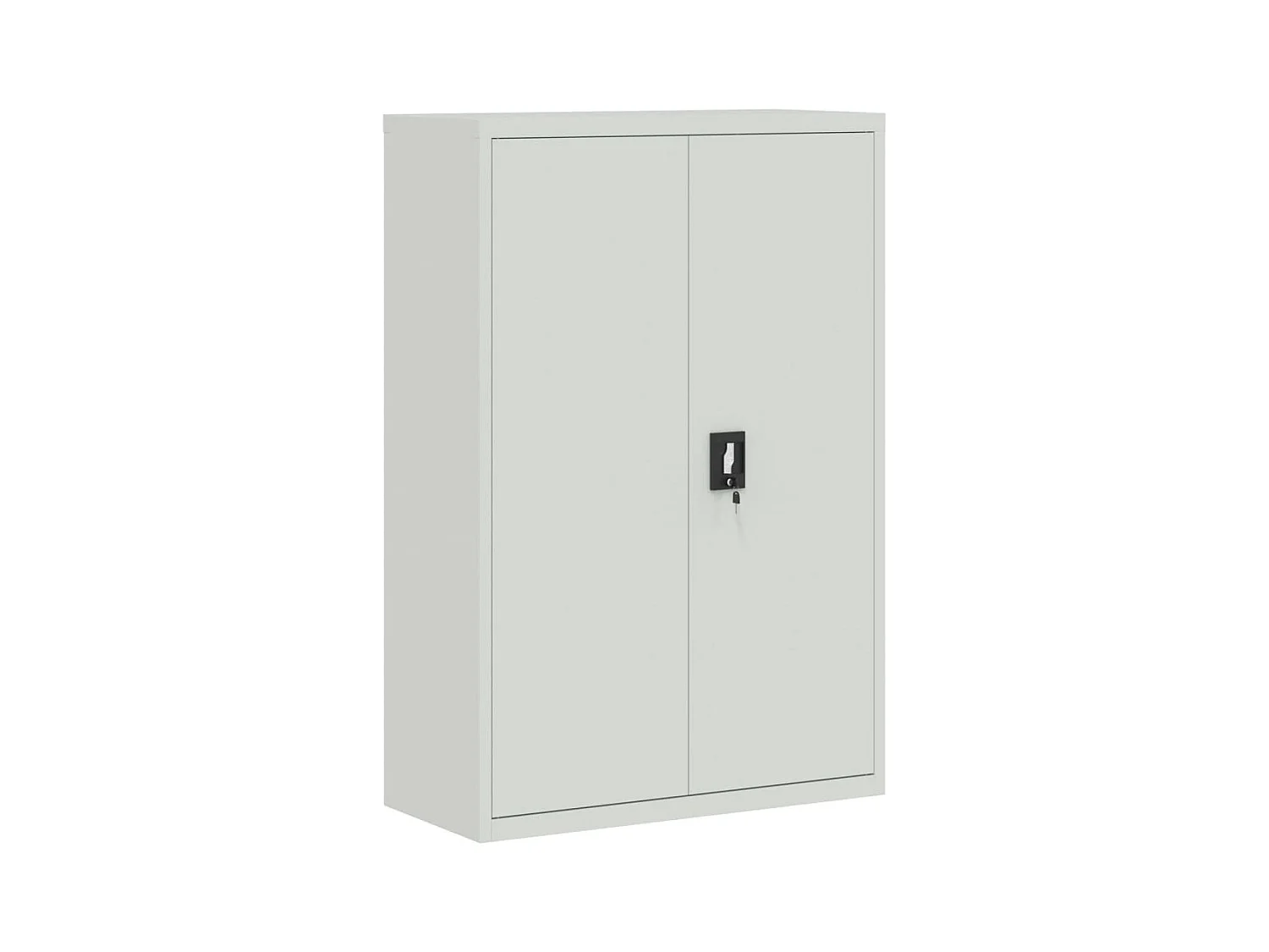 Meuble de bureau armoire grise 90 x 40 x 140 cm DEC024456