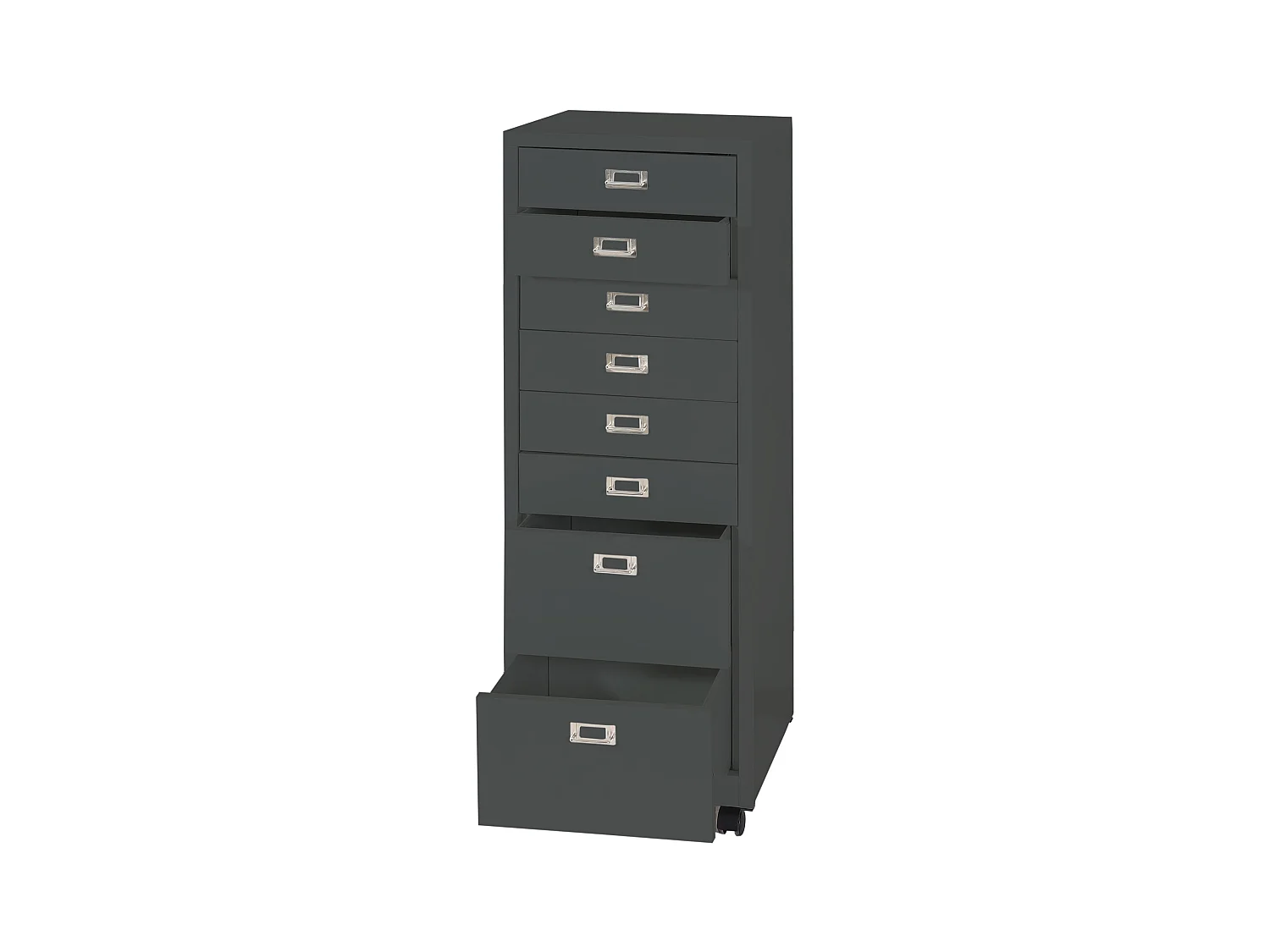 Caisson à tiroirs armoire grise 51 x 22 x 124 cm 04_0008264