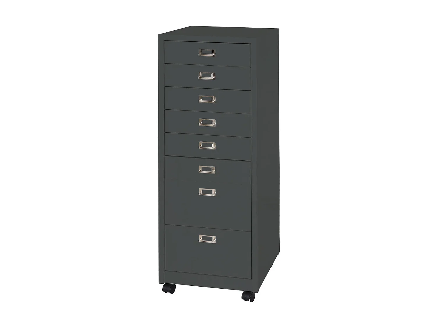 Caisson à tiroirs armoire grise 51 x 22 x 124 cm 04_0008264