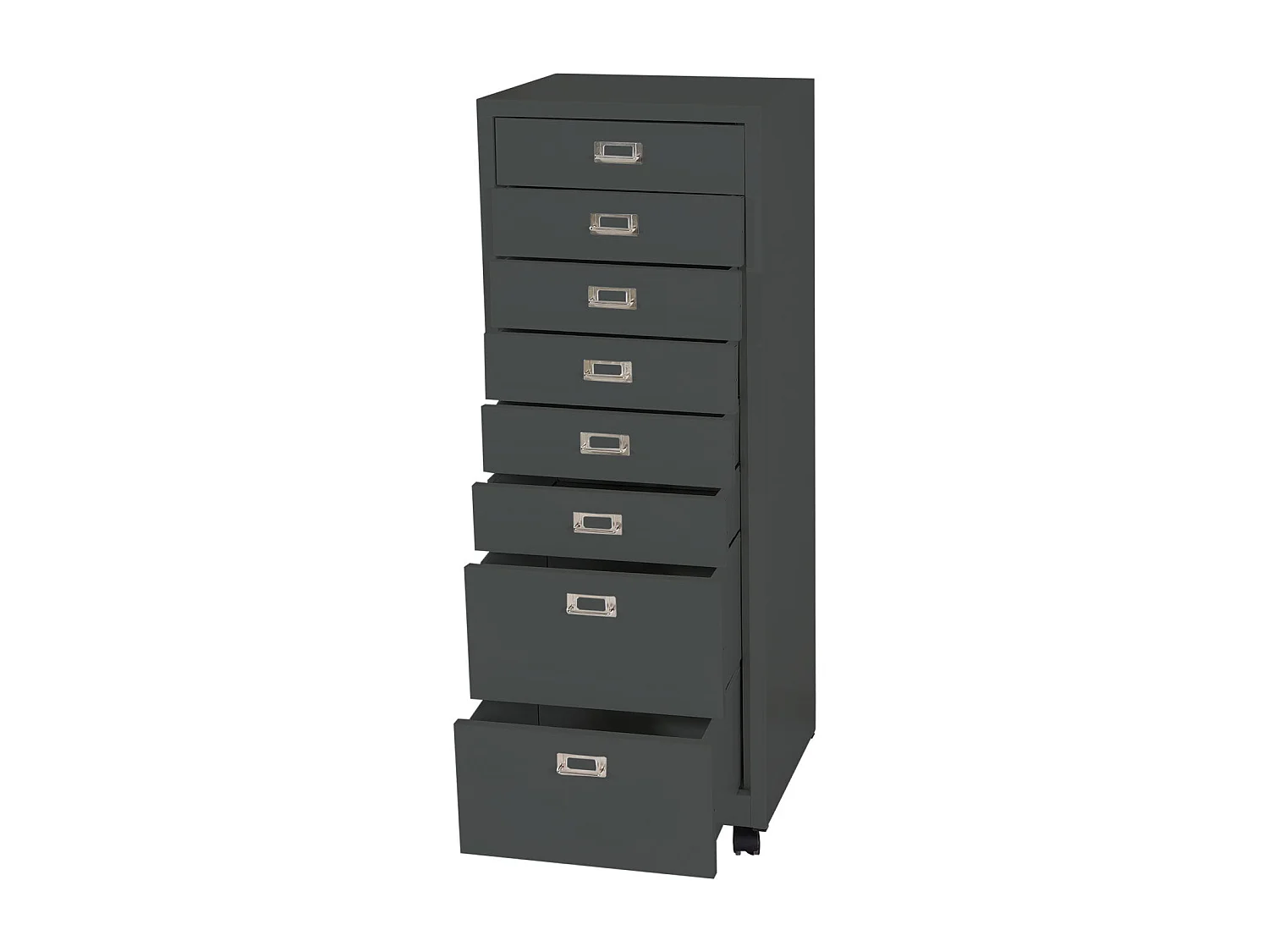 Caisson à tiroirs armoire grise 51 x 22 x 124 cm 04_0008264