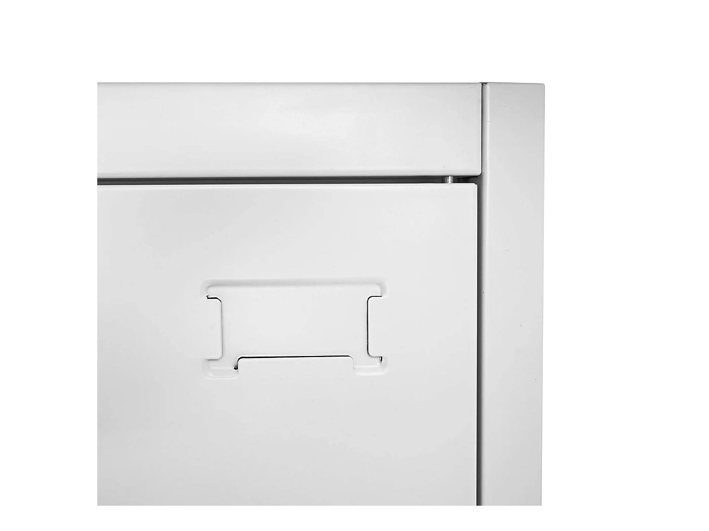 Armoire de bureau étagère métal grise 90 x 40 x 140 cm 04_0001471