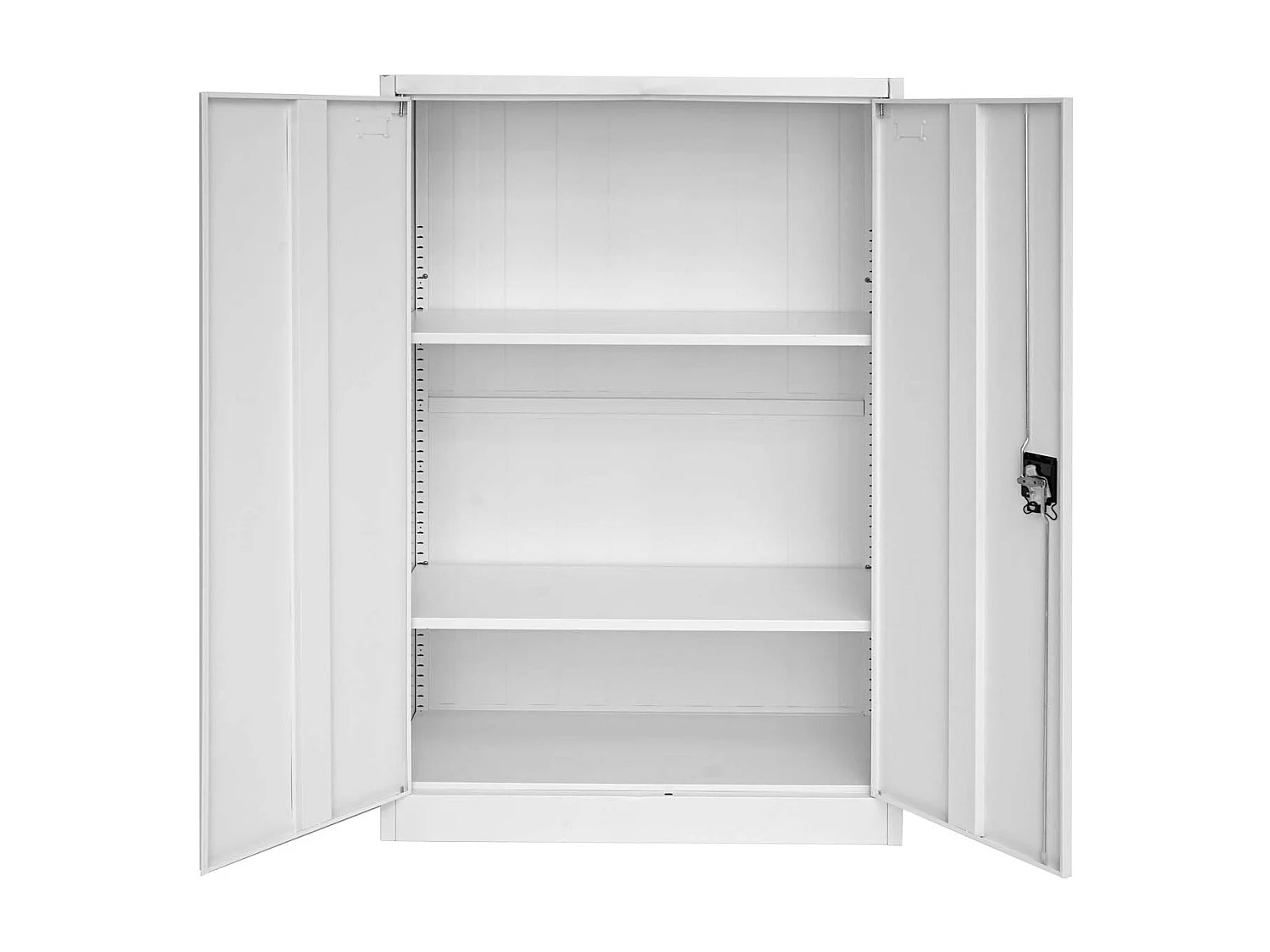 Armoire de bureau étagère métal grise 90 x 40 x 140 cm 04_0001471