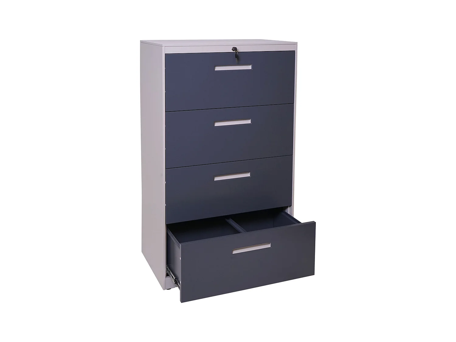 Armoire de bureau avec grise 76 x 46 x 132 cm 04_0001031