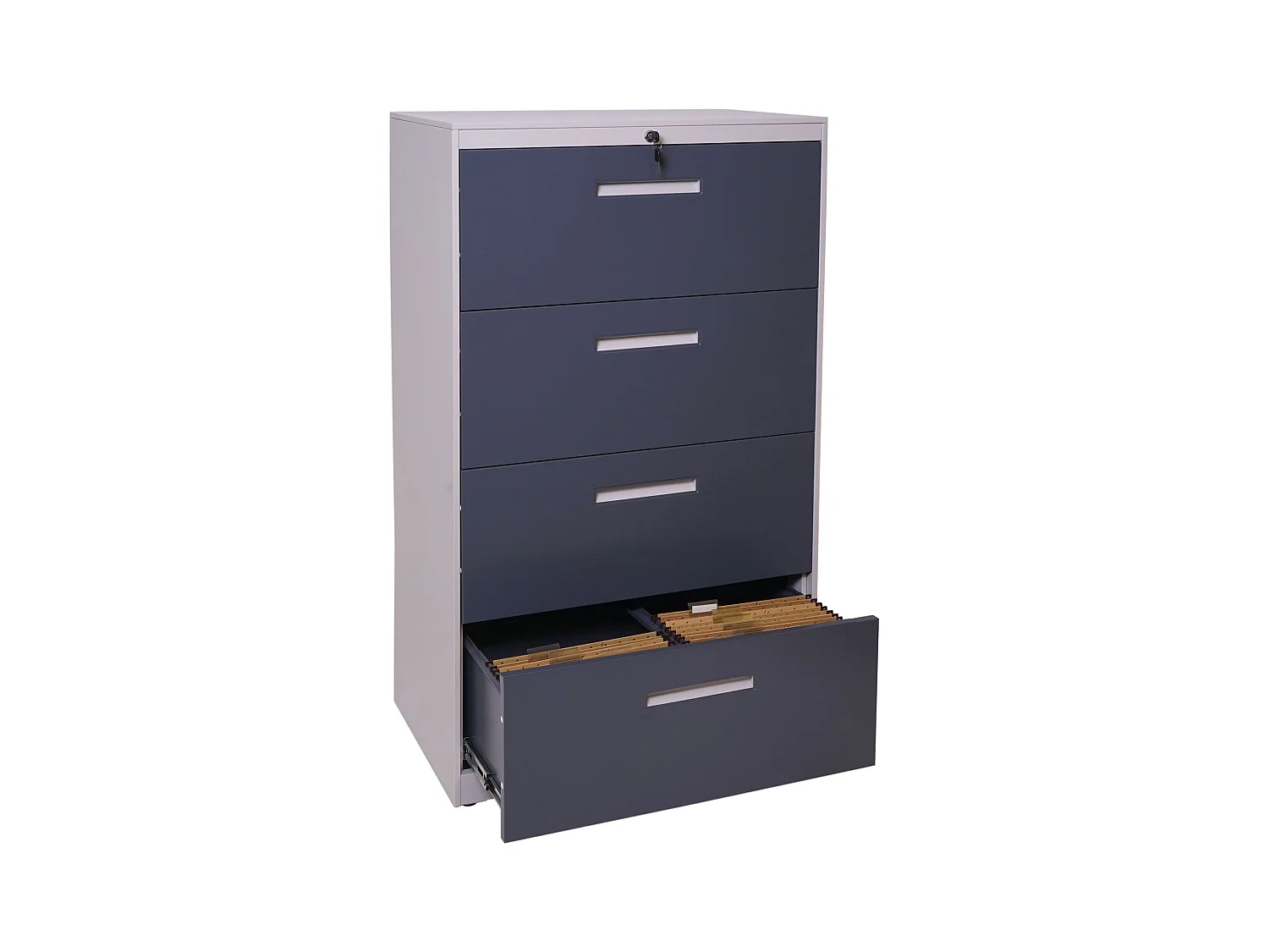 Armoire de bureau avec grise 76 x 46 x 132 cm 04_0001031