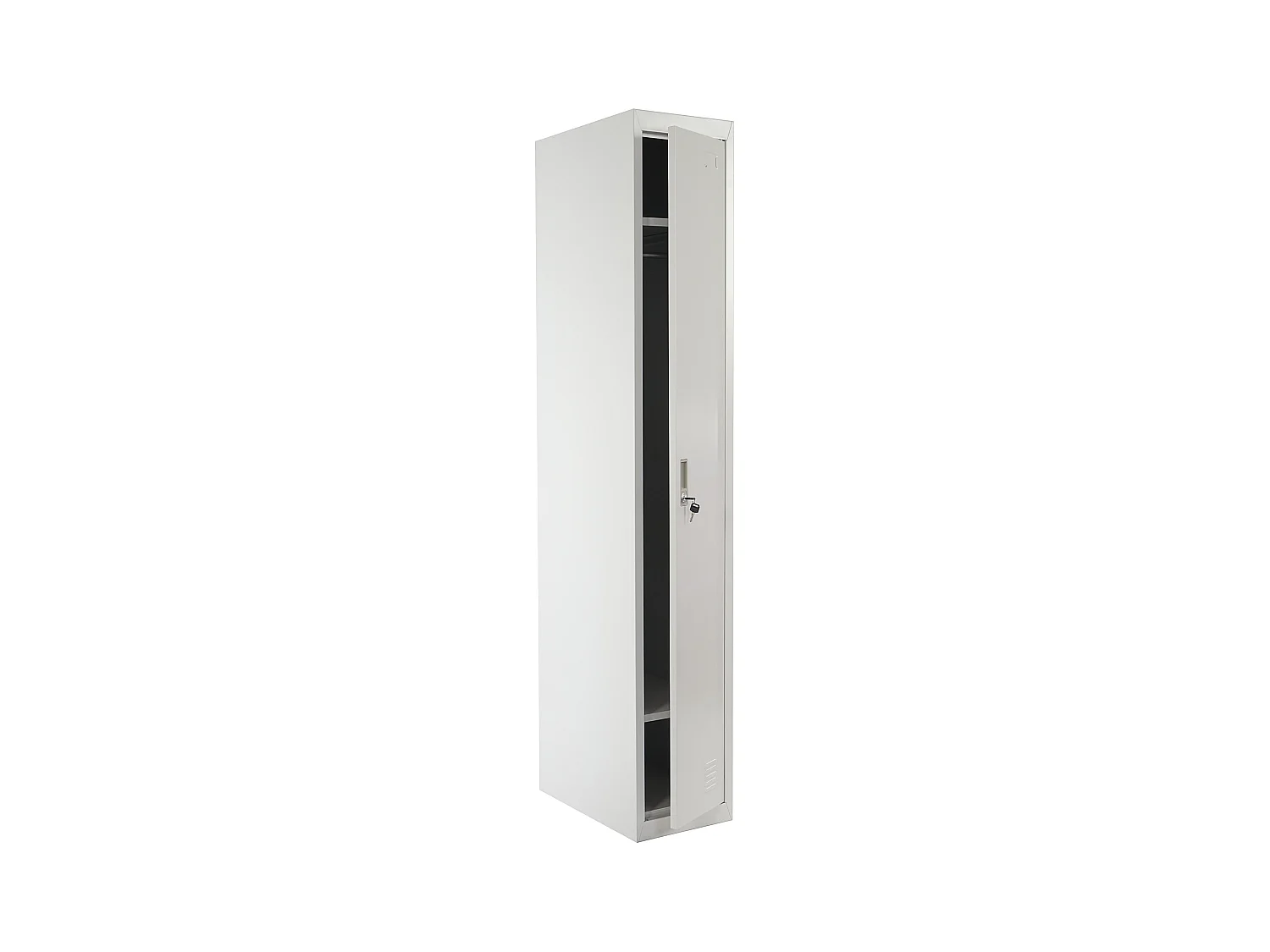 Casier armoire à vêtements métal grise 56 x 9 x 186 cm 04_0006202