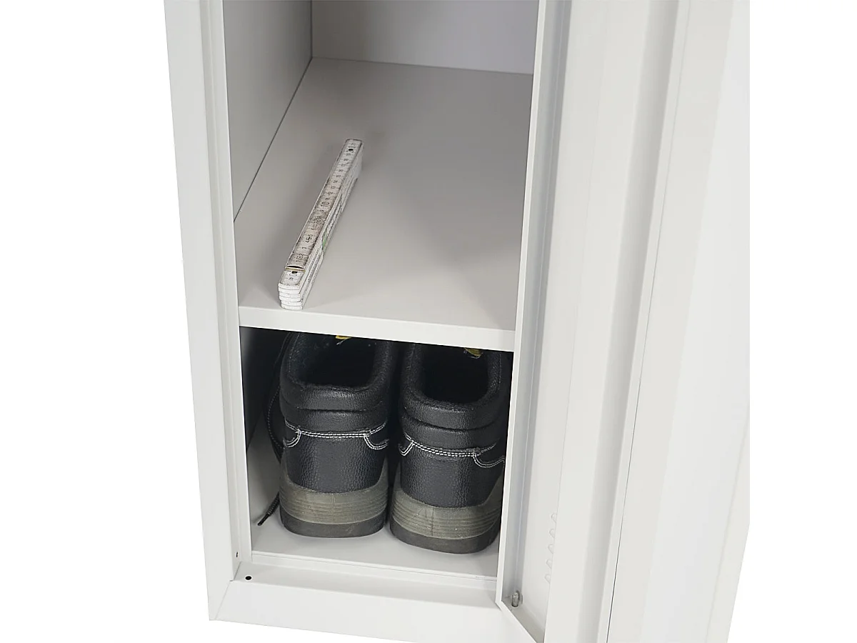 Casier armoire à vêtements métal grise 56 x 9 x 186 cm 04_0006202