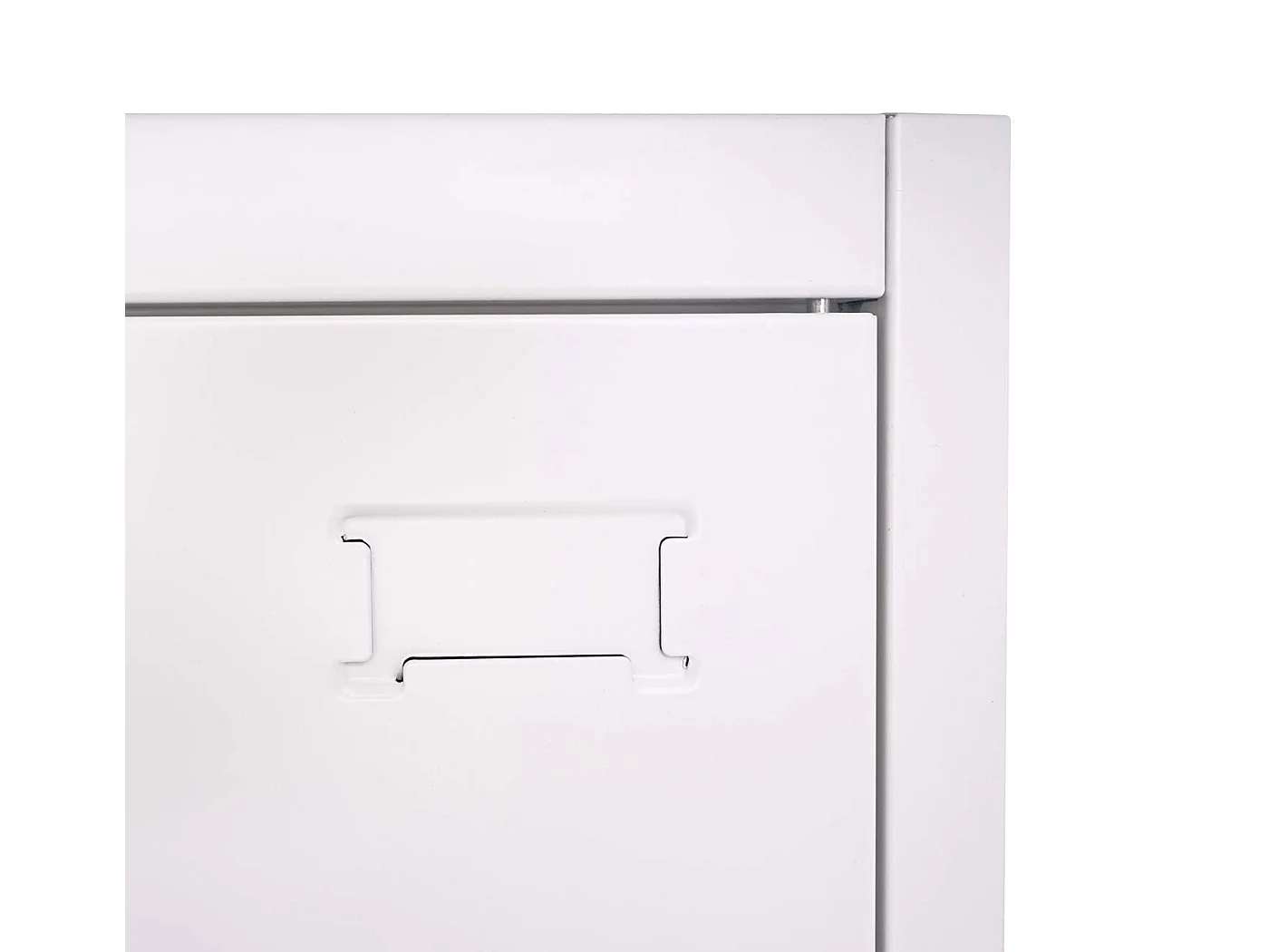 Armoire de bureau étagère métal blanche 90 x 40 x 185 cm 04_0001473