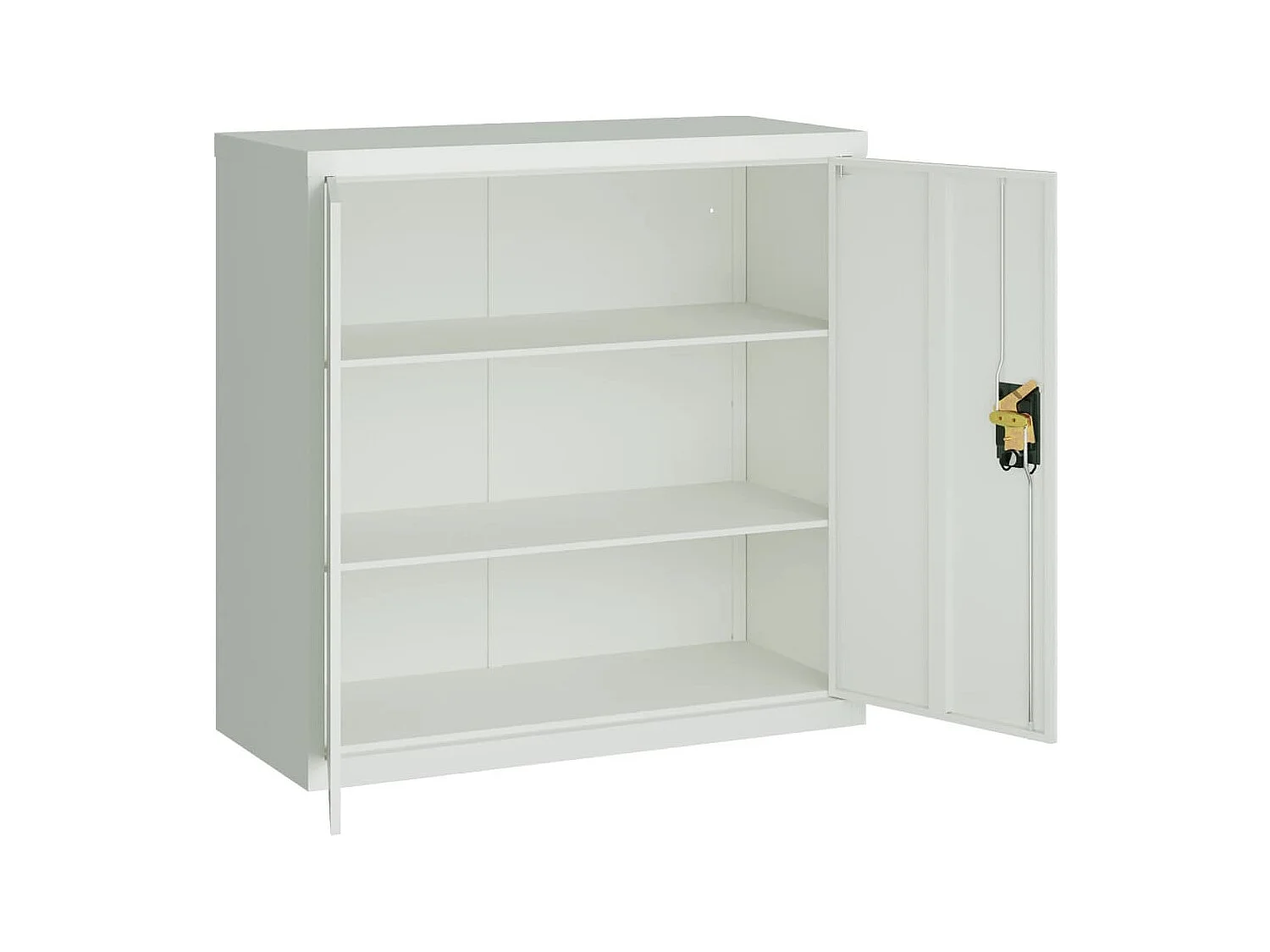 Meuble de bureau armoire grise 90 x 40 x 90 cm DEC024458