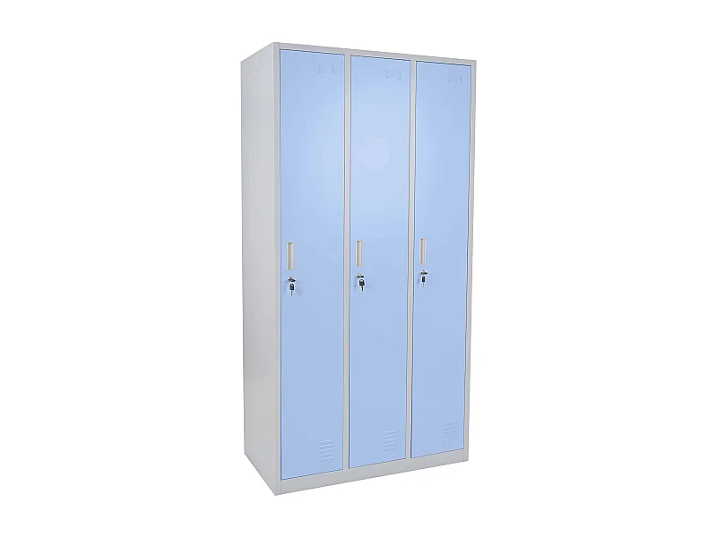 Casier avec 3 compartiments bleue 11 x 107 x 187 cm 04_0007272