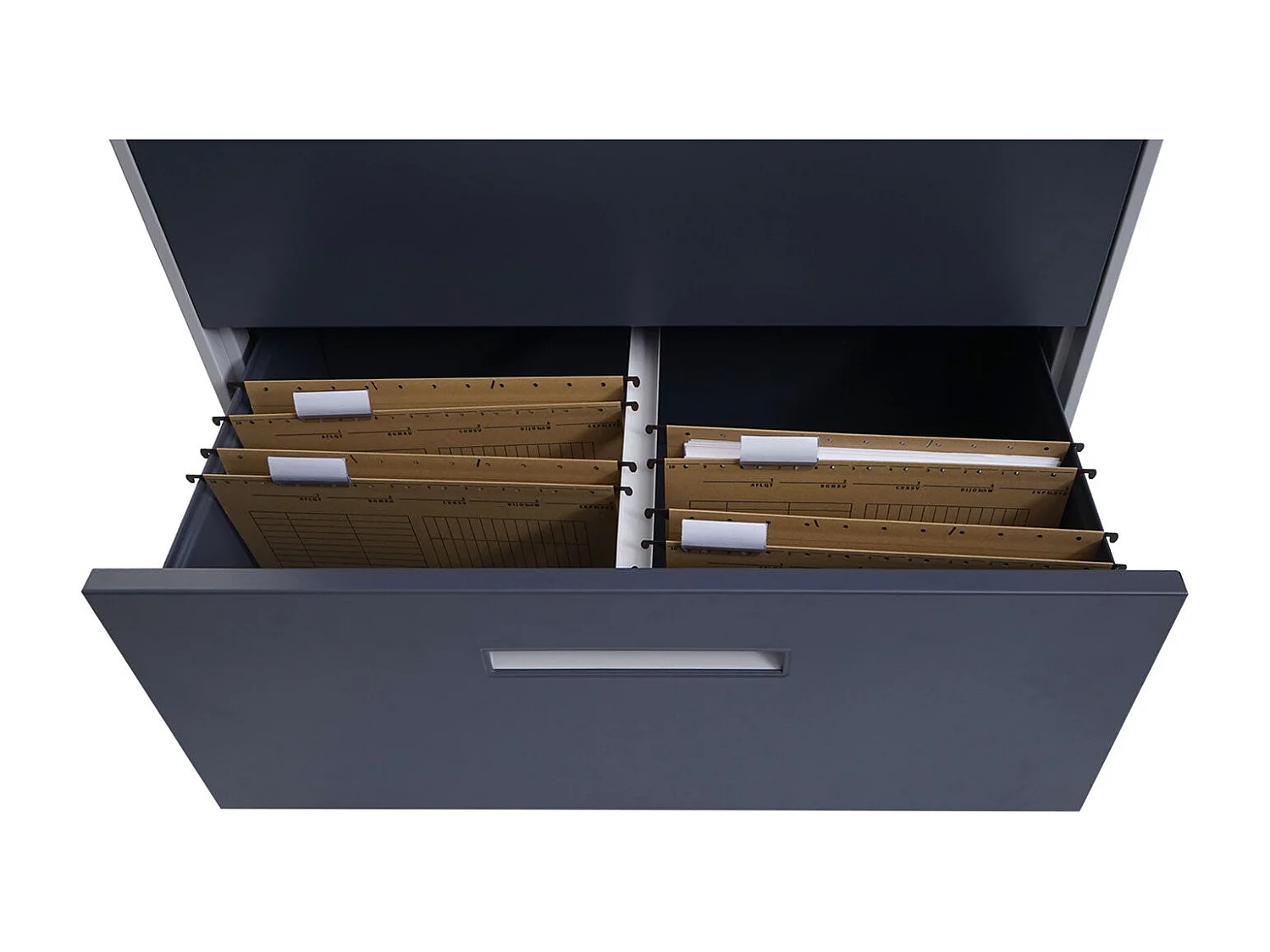 Armoire meuble de bureau grise 76 x 46 x 103 cm 04_0006415