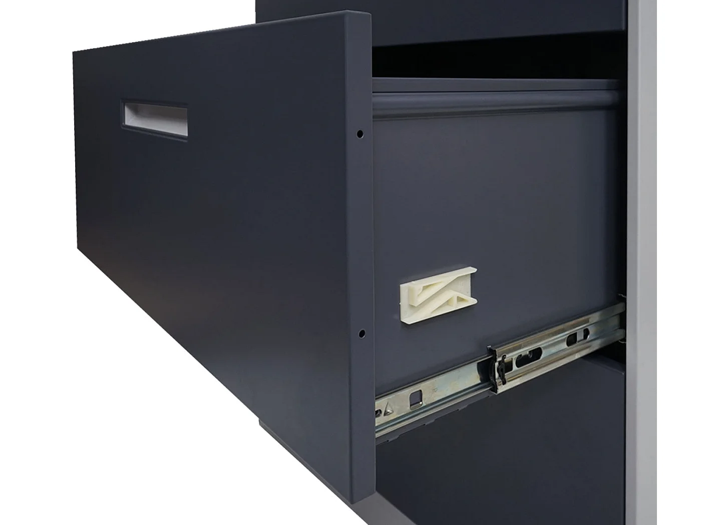 Armoire meuble de bureau grise 76 x 46 x 103 cm 04_0006415