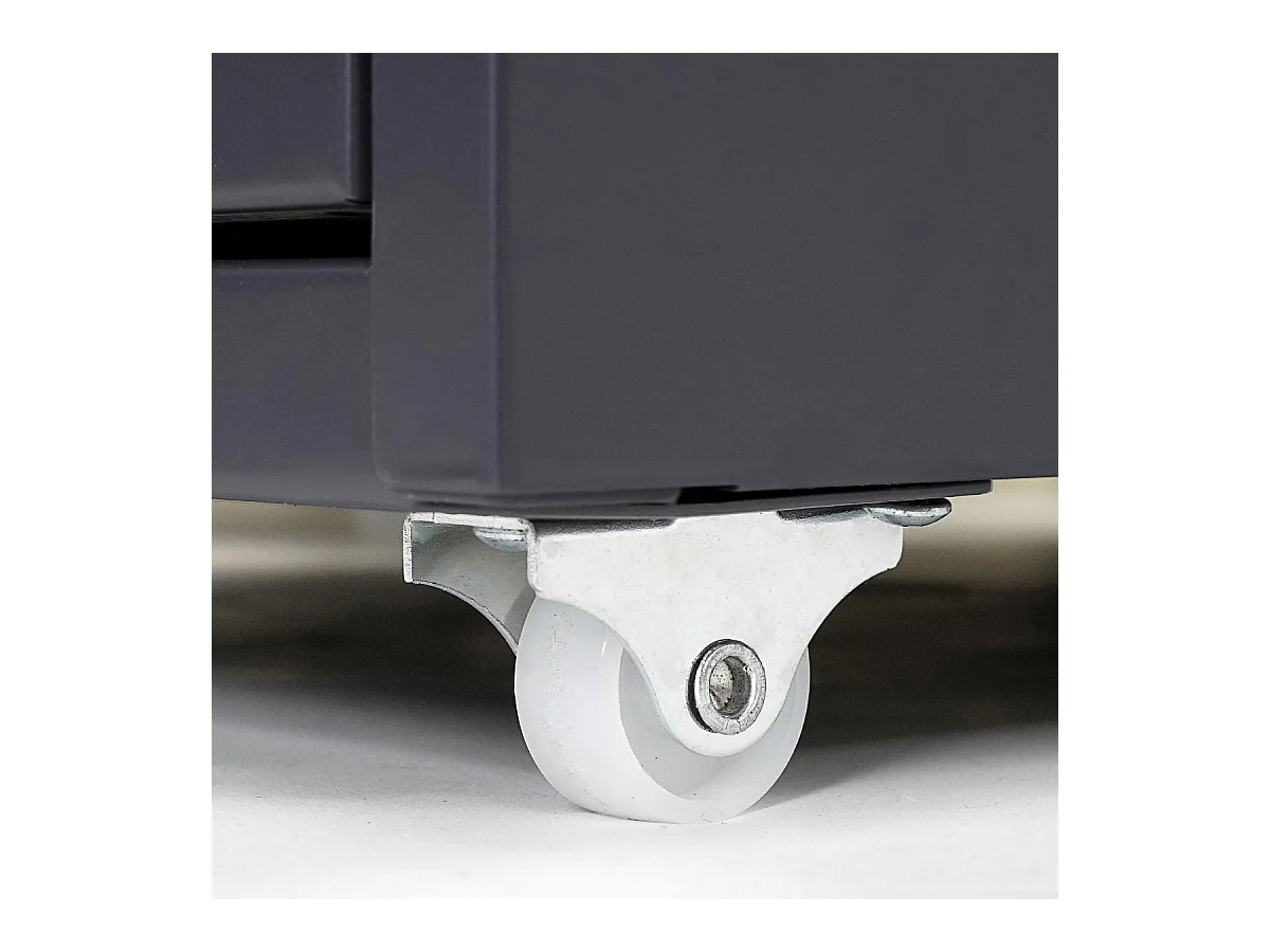 Caisson à tiroirs armoire grise 47 x 8 x 116 cm 04_0008257