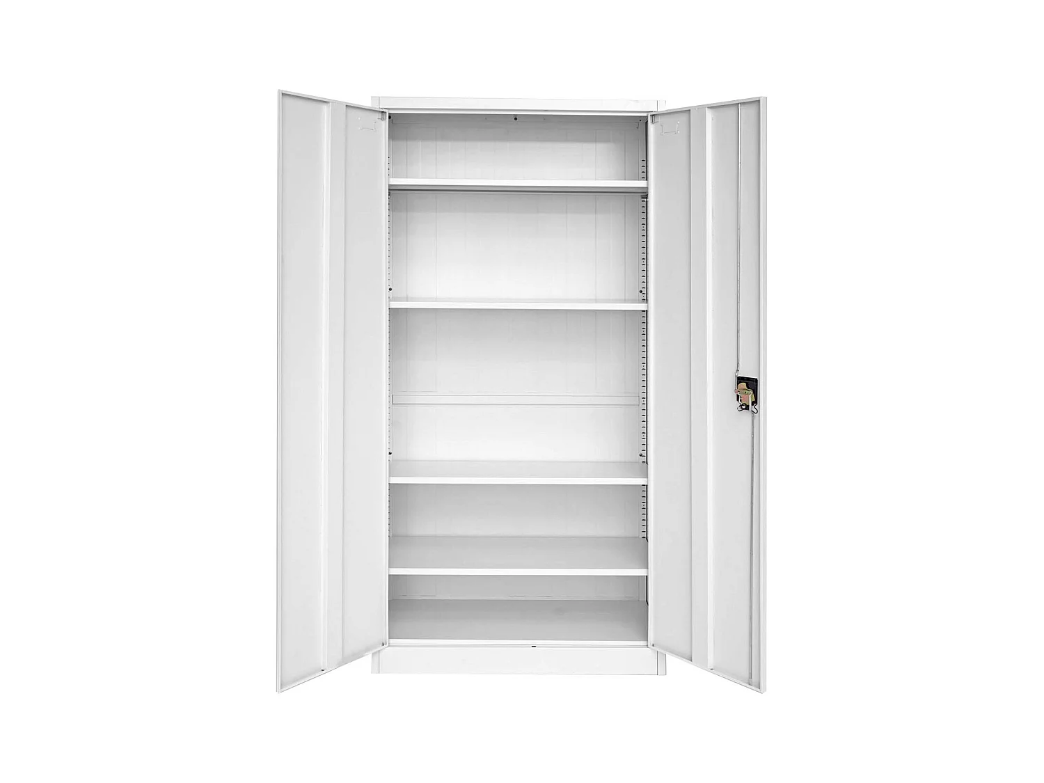 Armoire de bureau meuble métal grise 90 x 40 x 185 cm 04_0001479