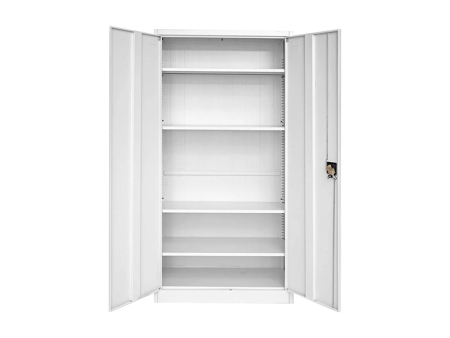 Armoire de bureau meuble métal grise 90 x 40 x 185 cm 04_0001479