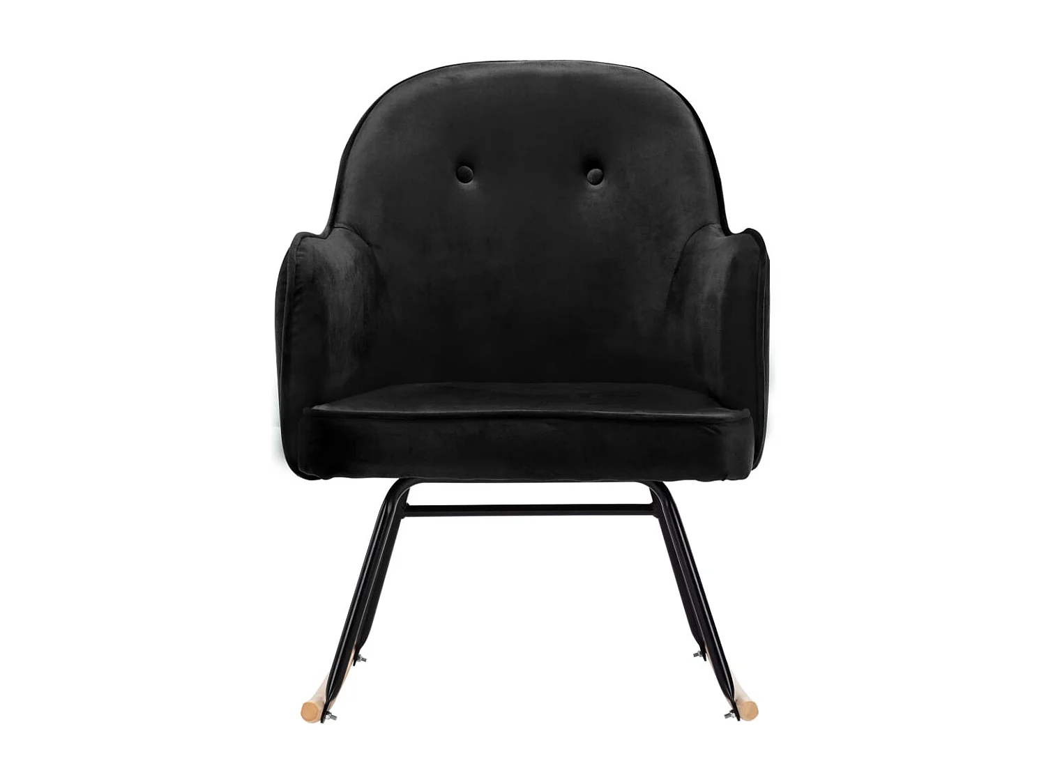 Fauteuil à bascule d'allaitement noire 60 x 74 x 84 cm DEC029065